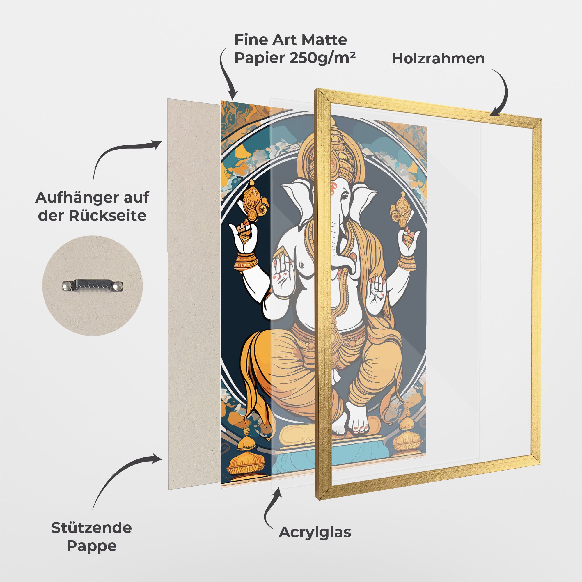 Gold Ganpati mockup 1