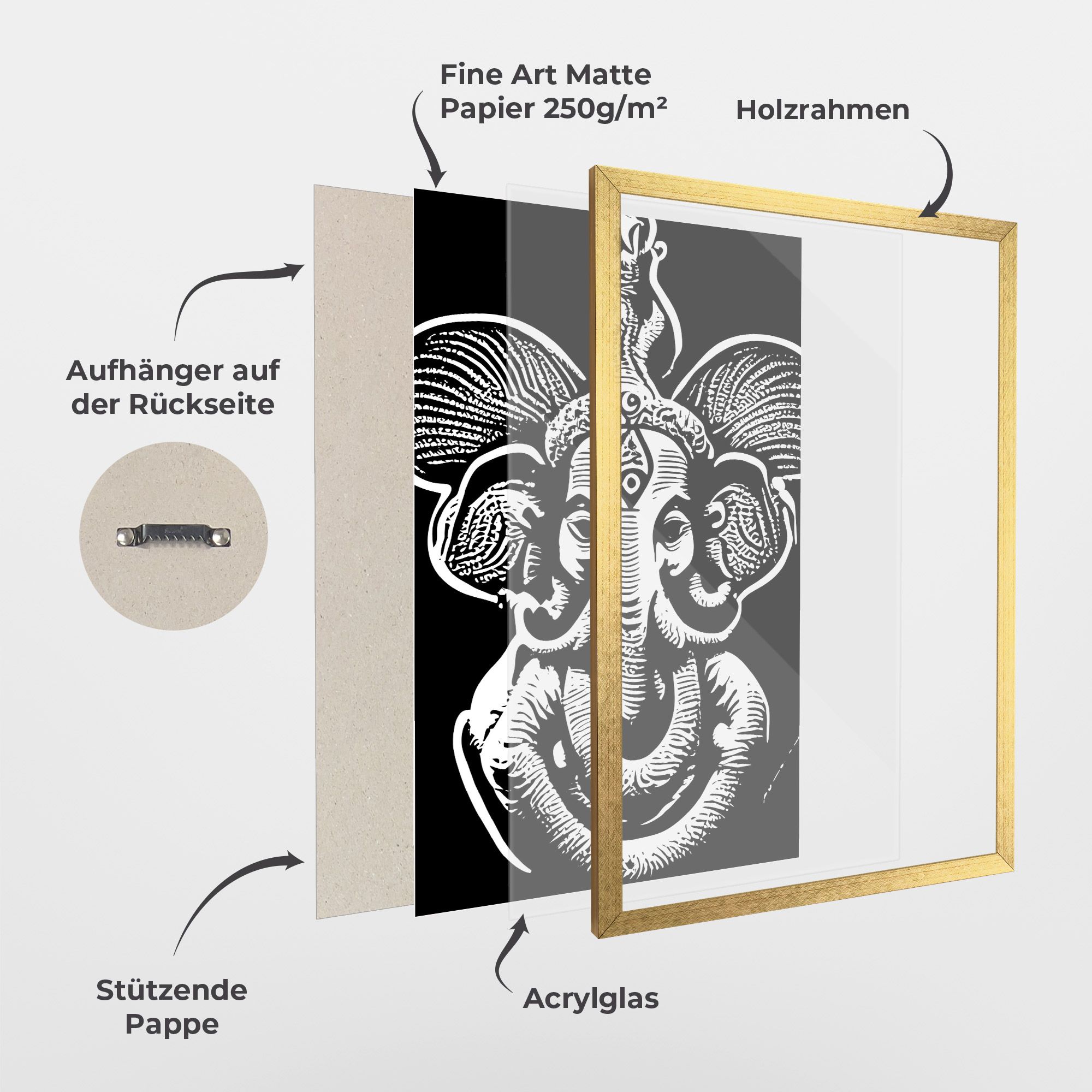 White Head Elephant mockup 1