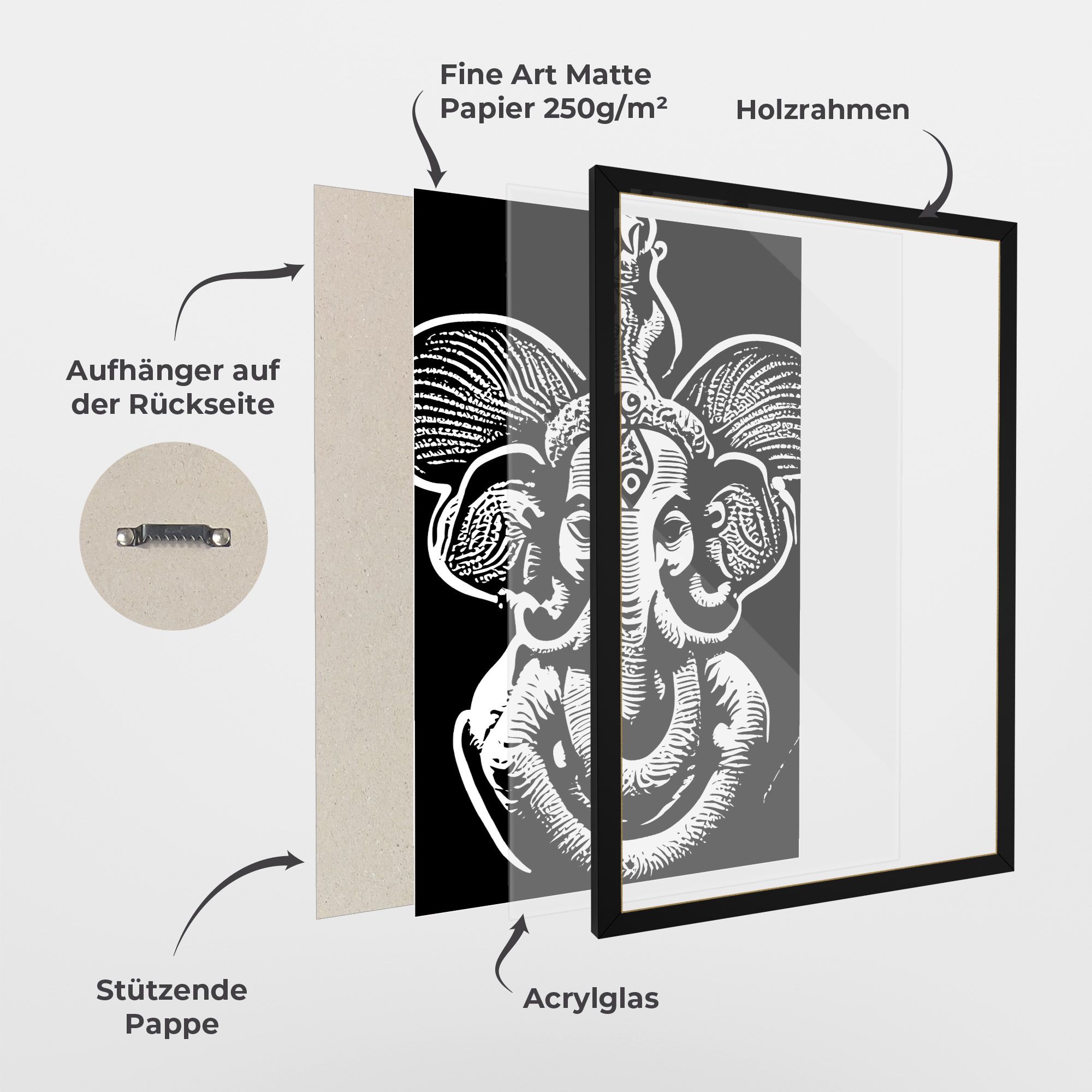 White Head Elephant mockup 1