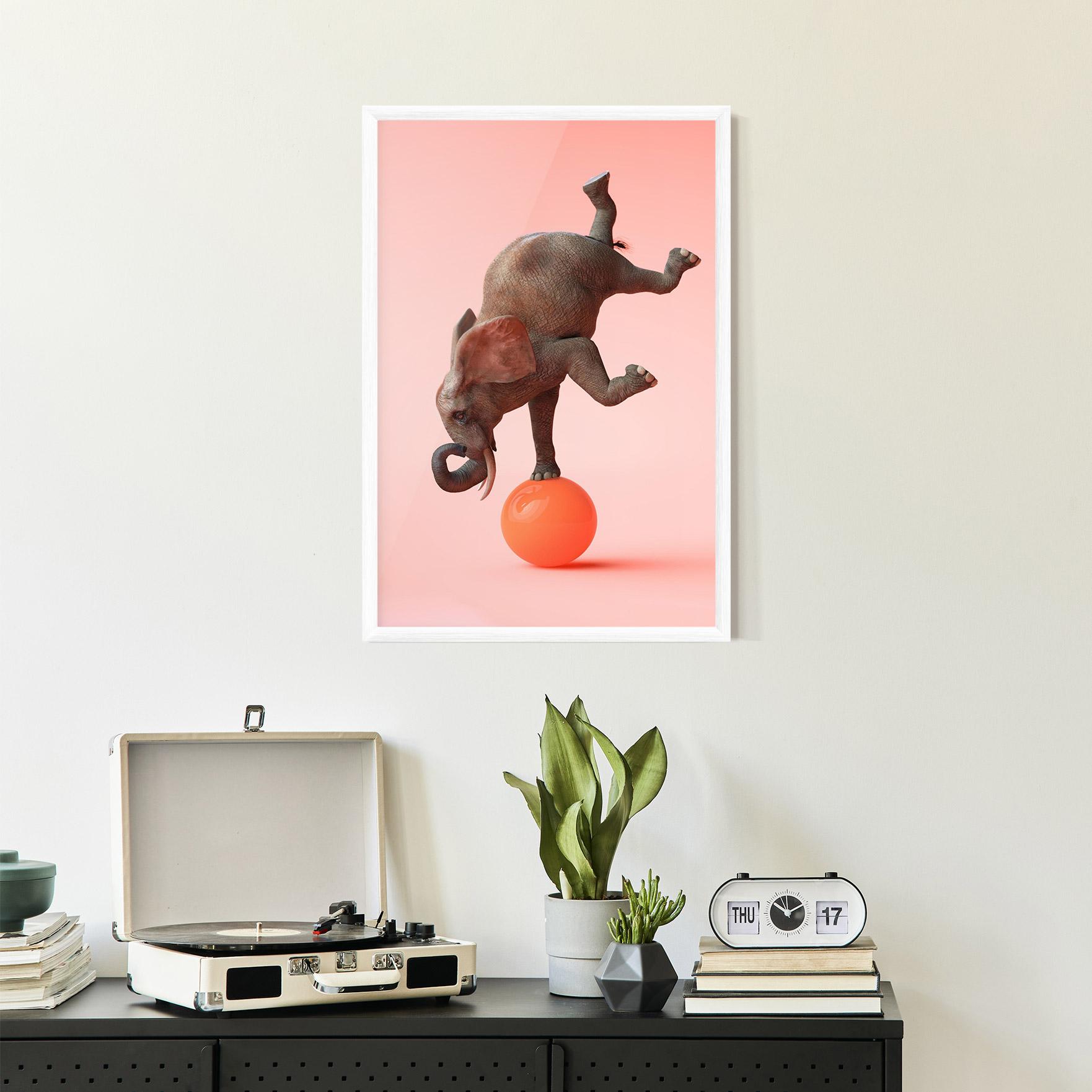 Gerahmte Poster Ball Elephant mockup 2