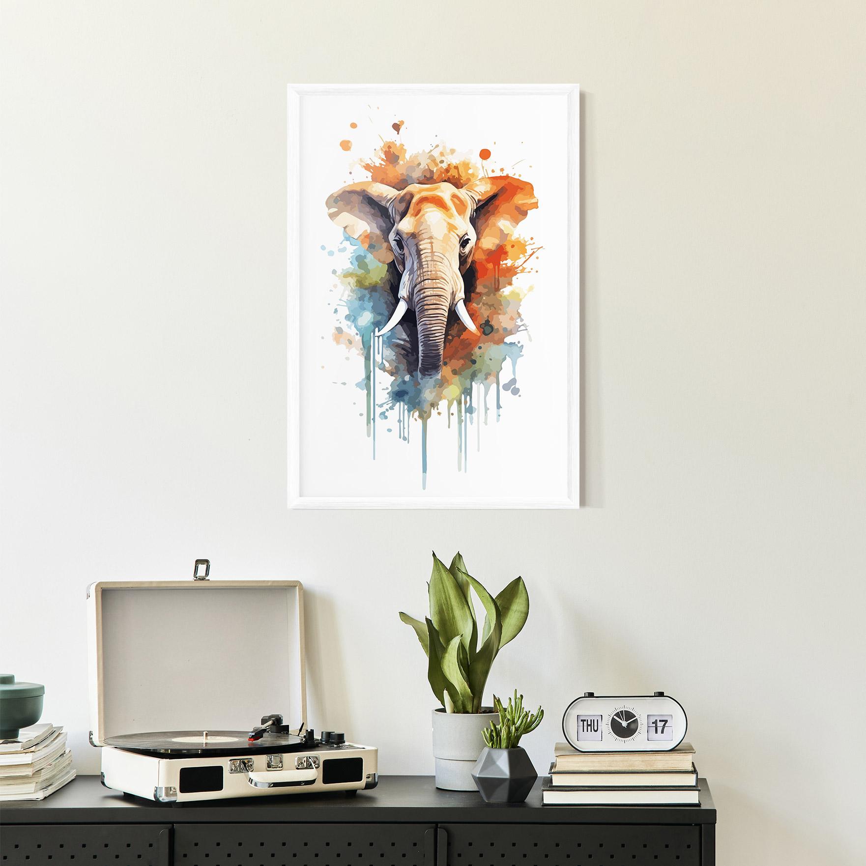 Gerahmte Poster Safari Animal Art mockup 2
