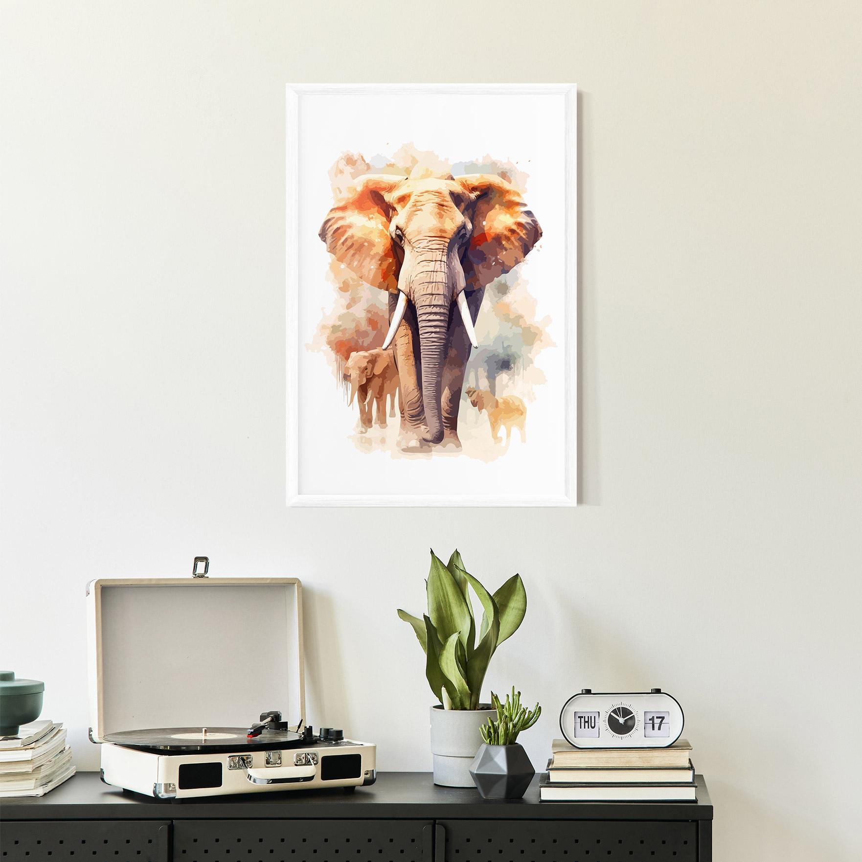 Gerahmte Poster Safari Animal mockup 2