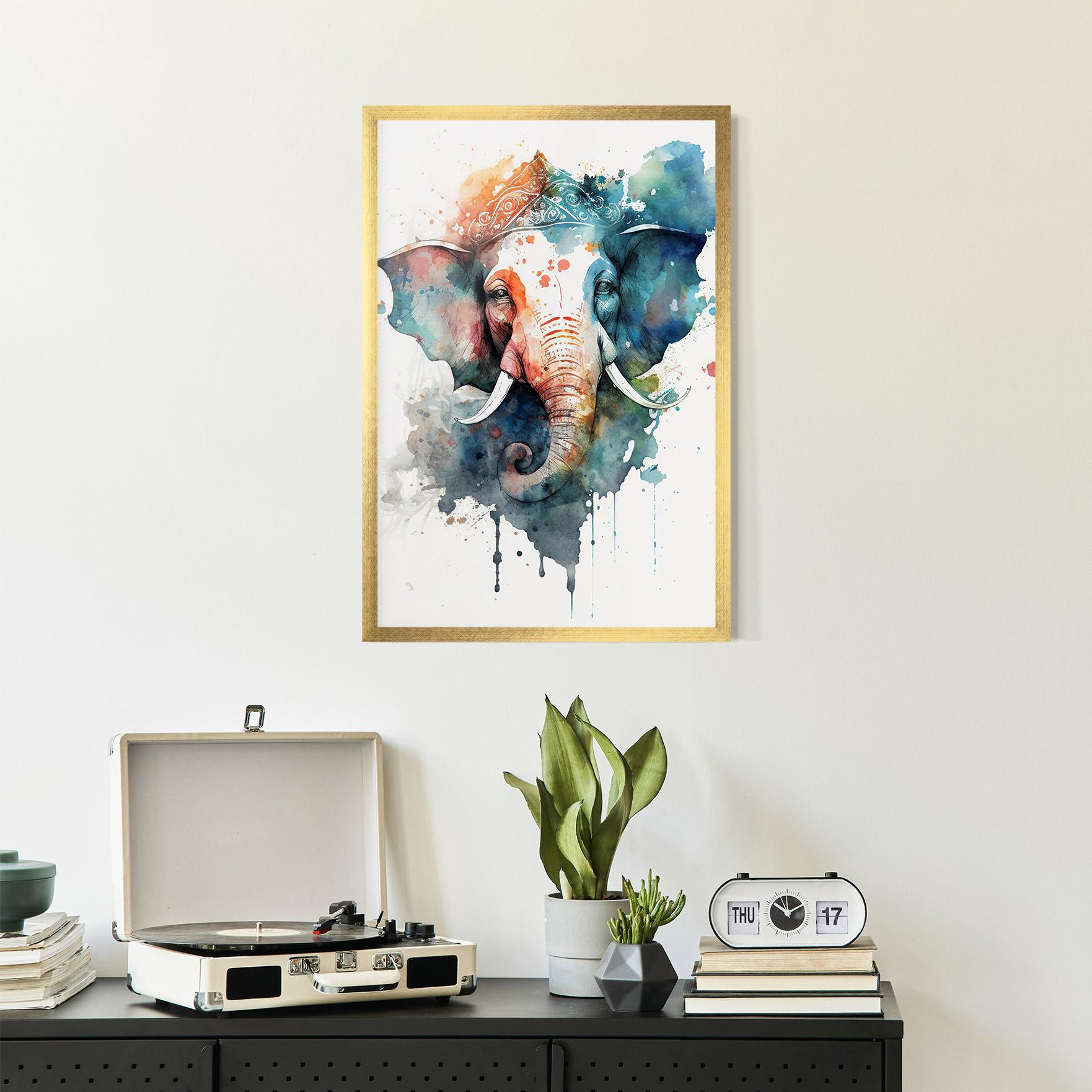 Gerahmte Poster Ganesha Chaturthi mockup 2