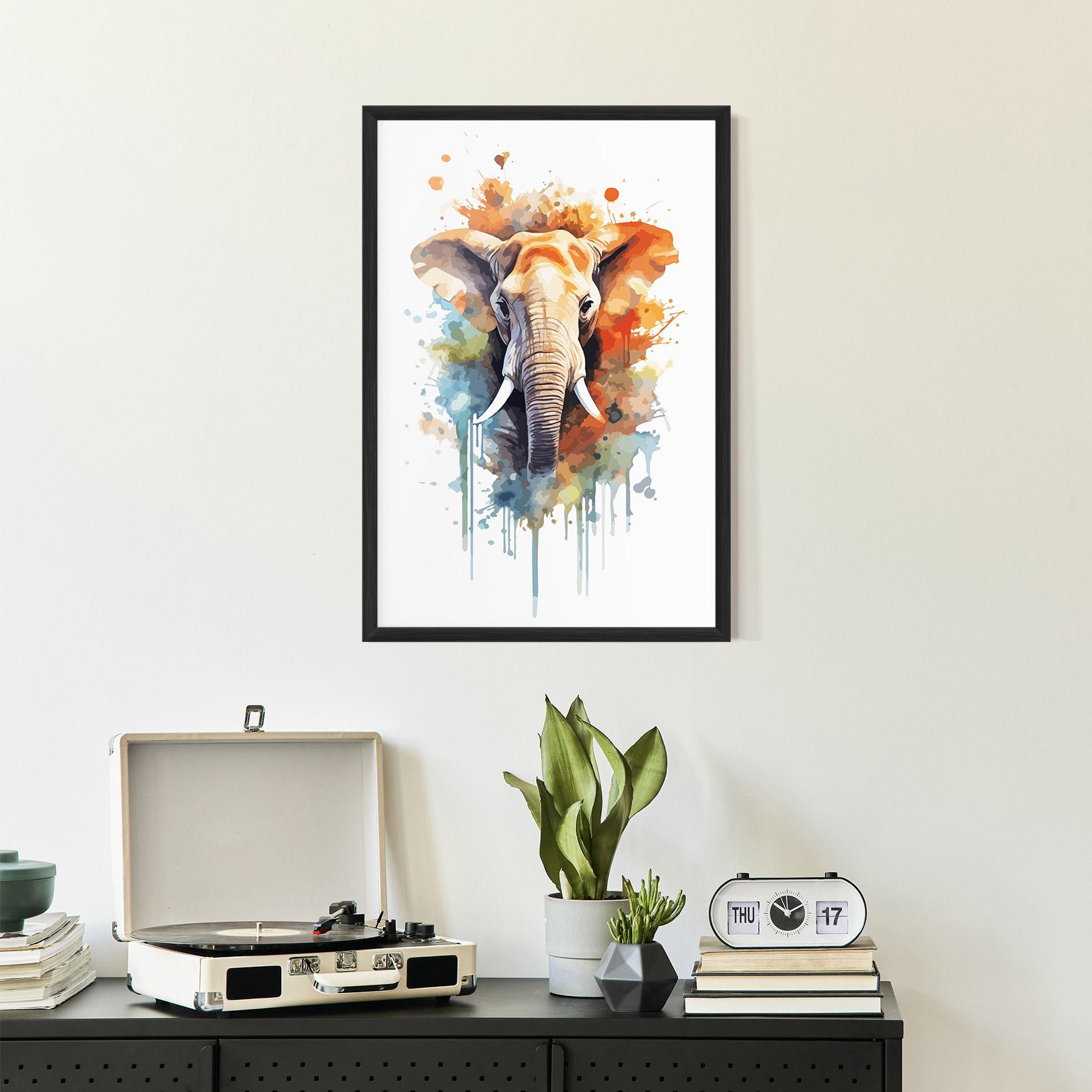 Gerahmte Poster Safari Animal Art mockup 2