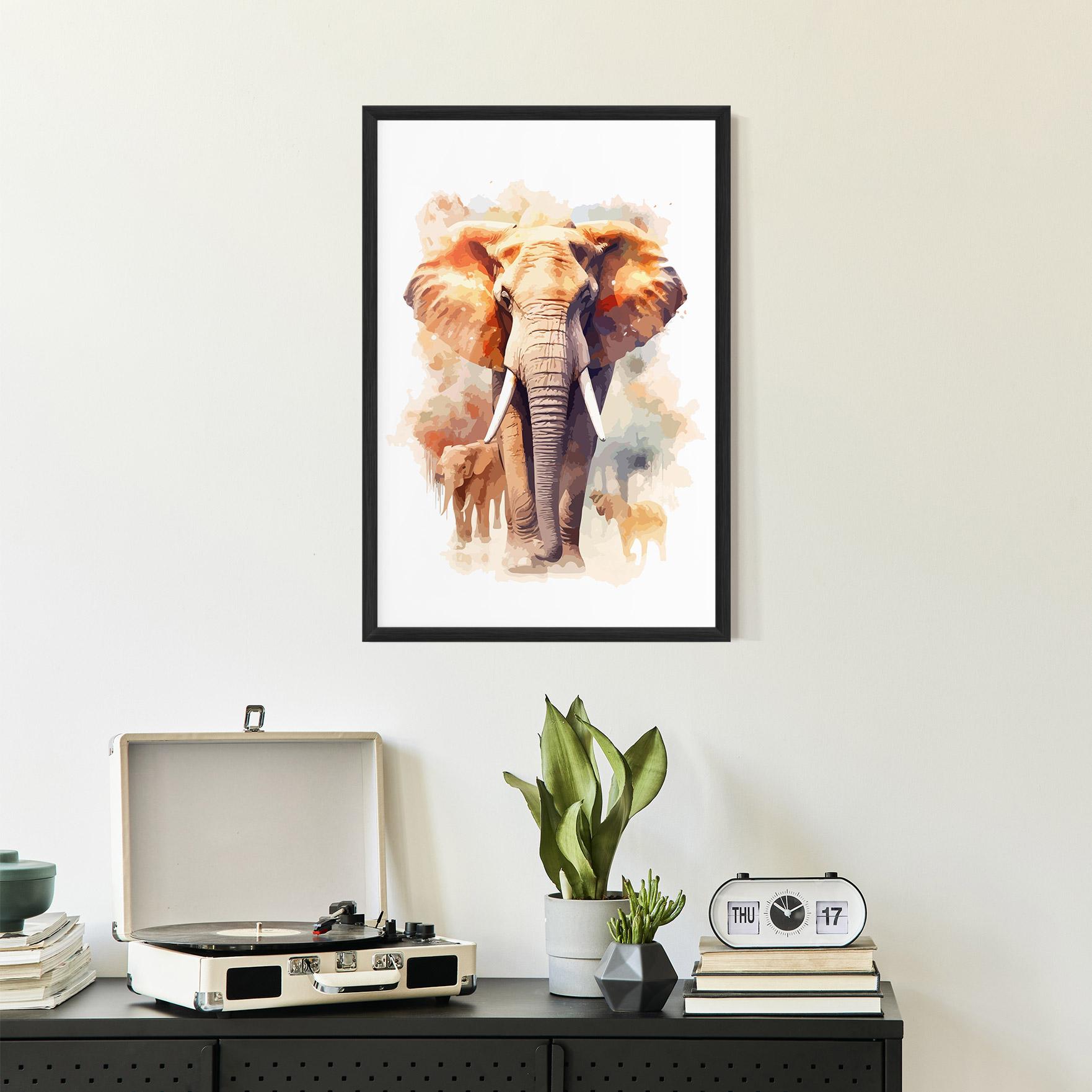 Gerahmte Poster Safari Animal mockup 2