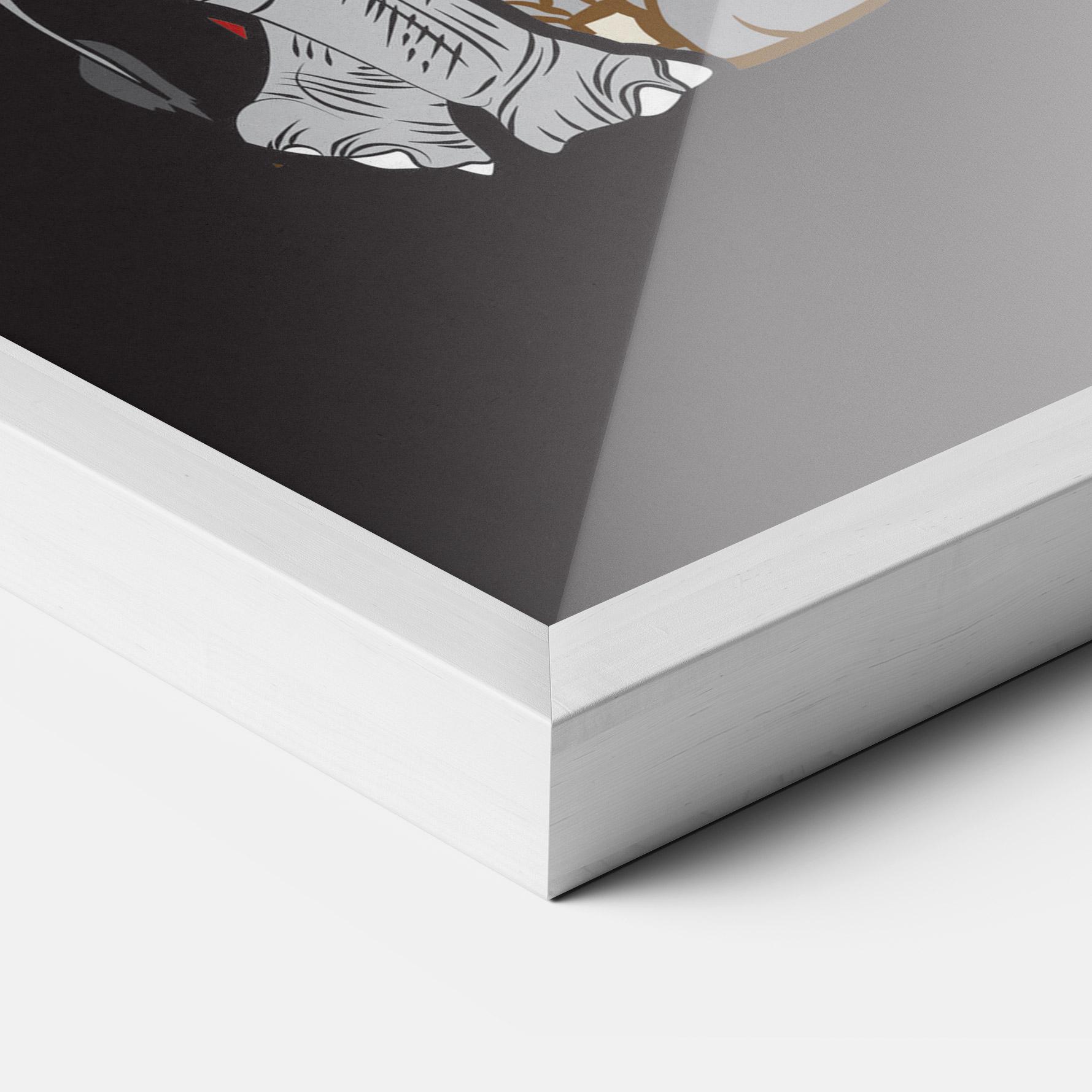 Gerahmte Poster Three Elephant mockup 3