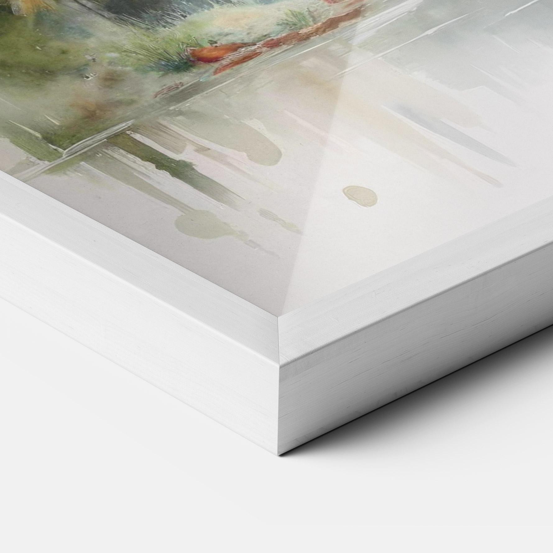 Gerahmte Poster Wild Watercolor Elephant mockup 3