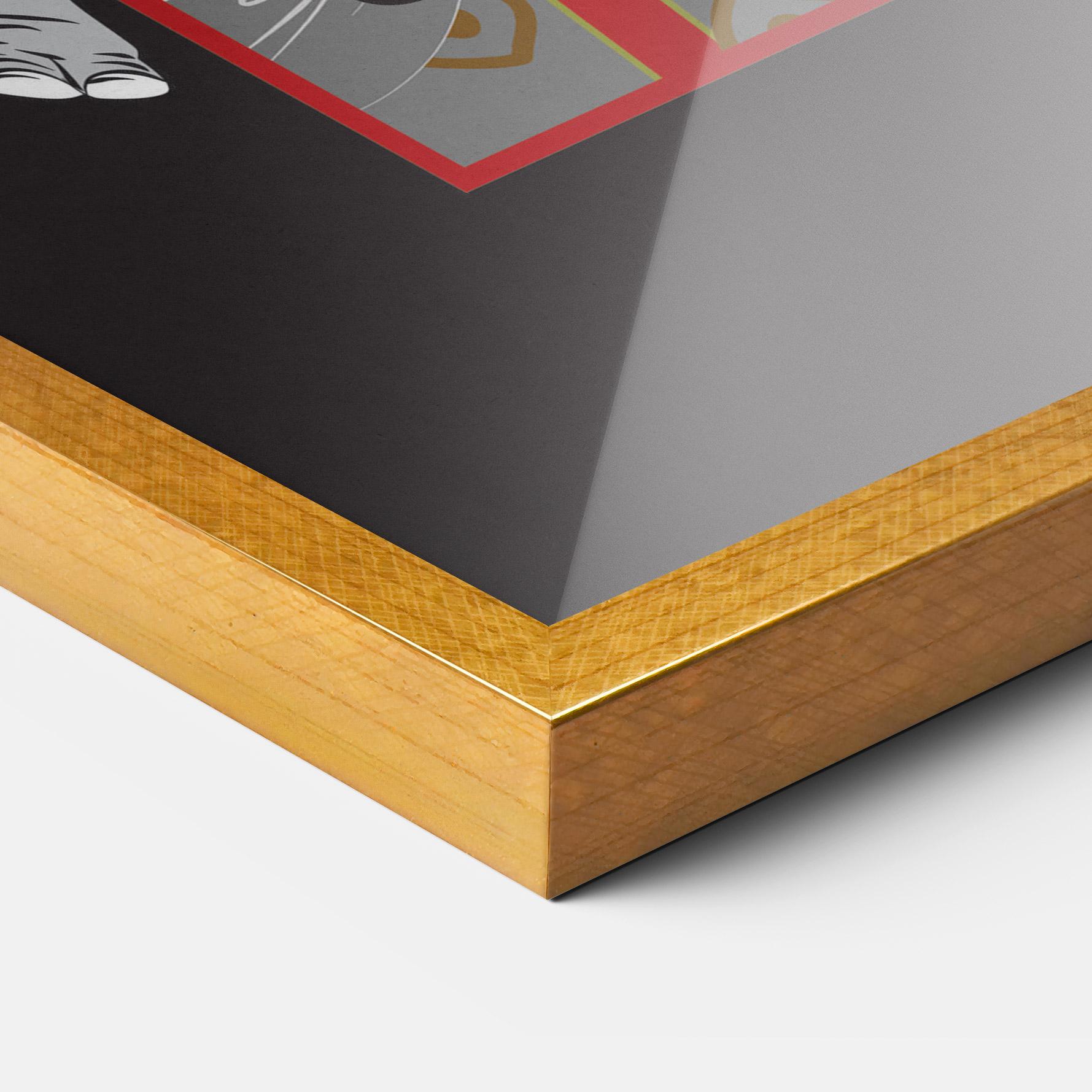 Gerahmte Poster Asian Elephant mockup 3