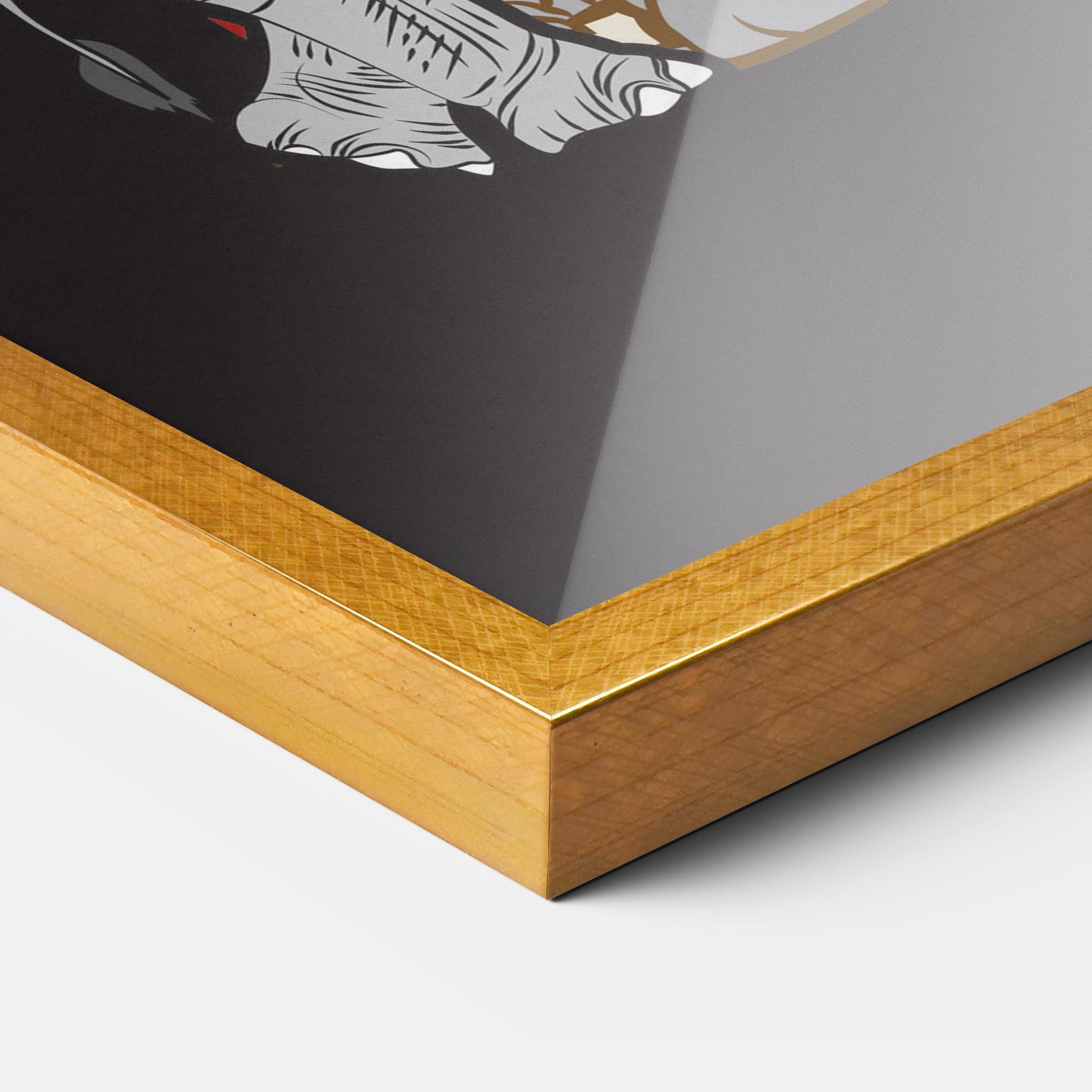 Gerahmte Poster Three Elephant mockup 3