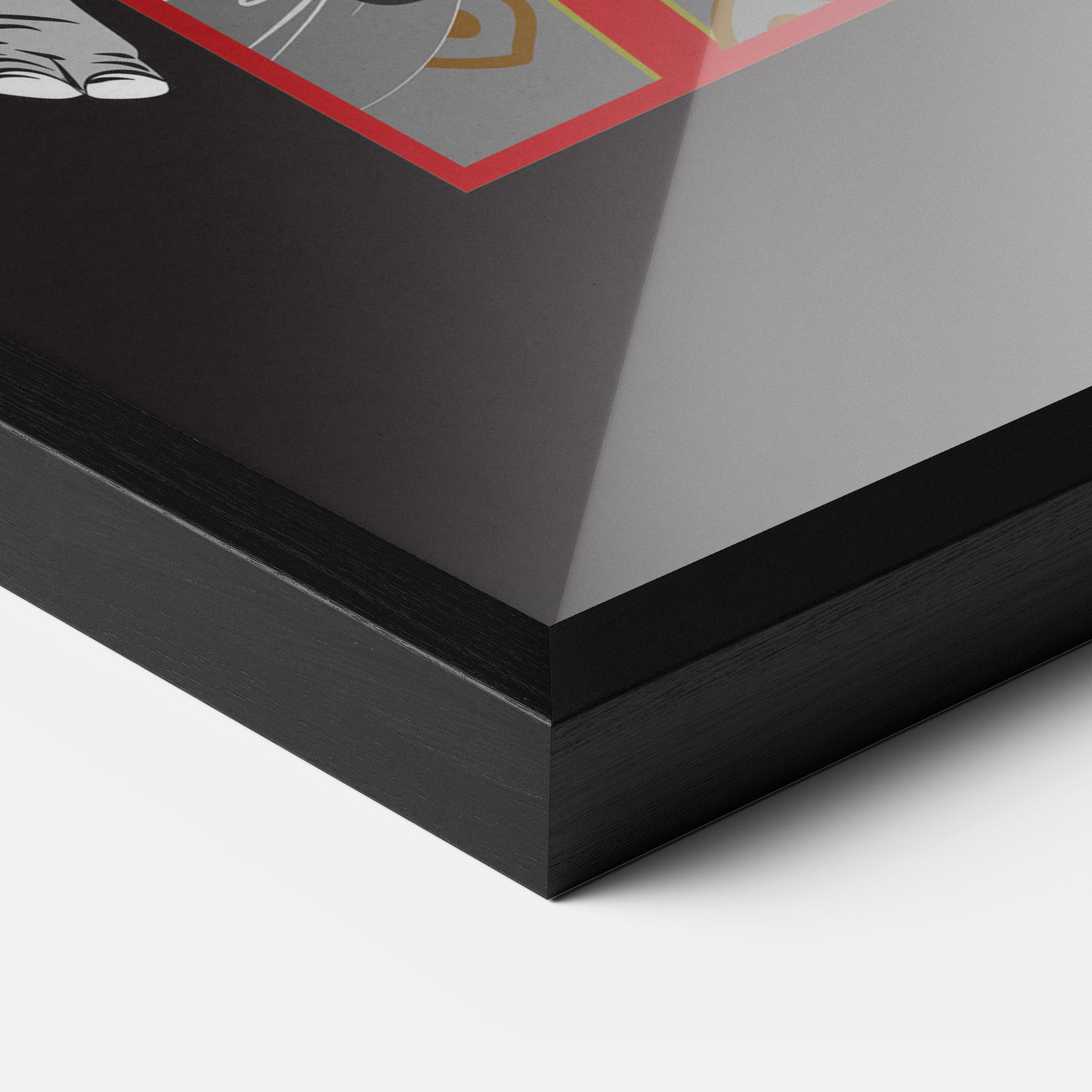 Gerahmte Poster Asian Elephant mockup 3