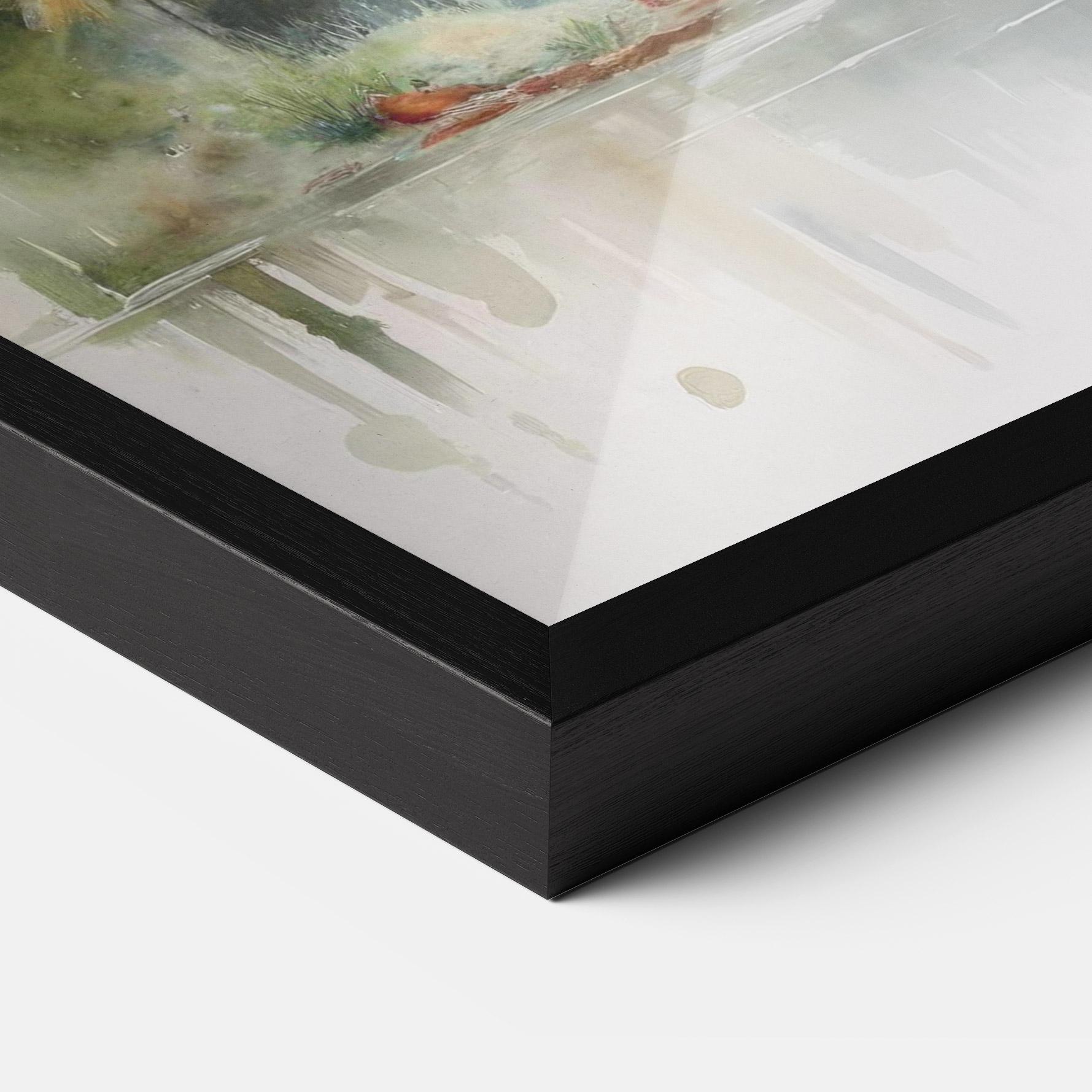 Gerahmte Poster Wild Watercolor Elephant mockup 3