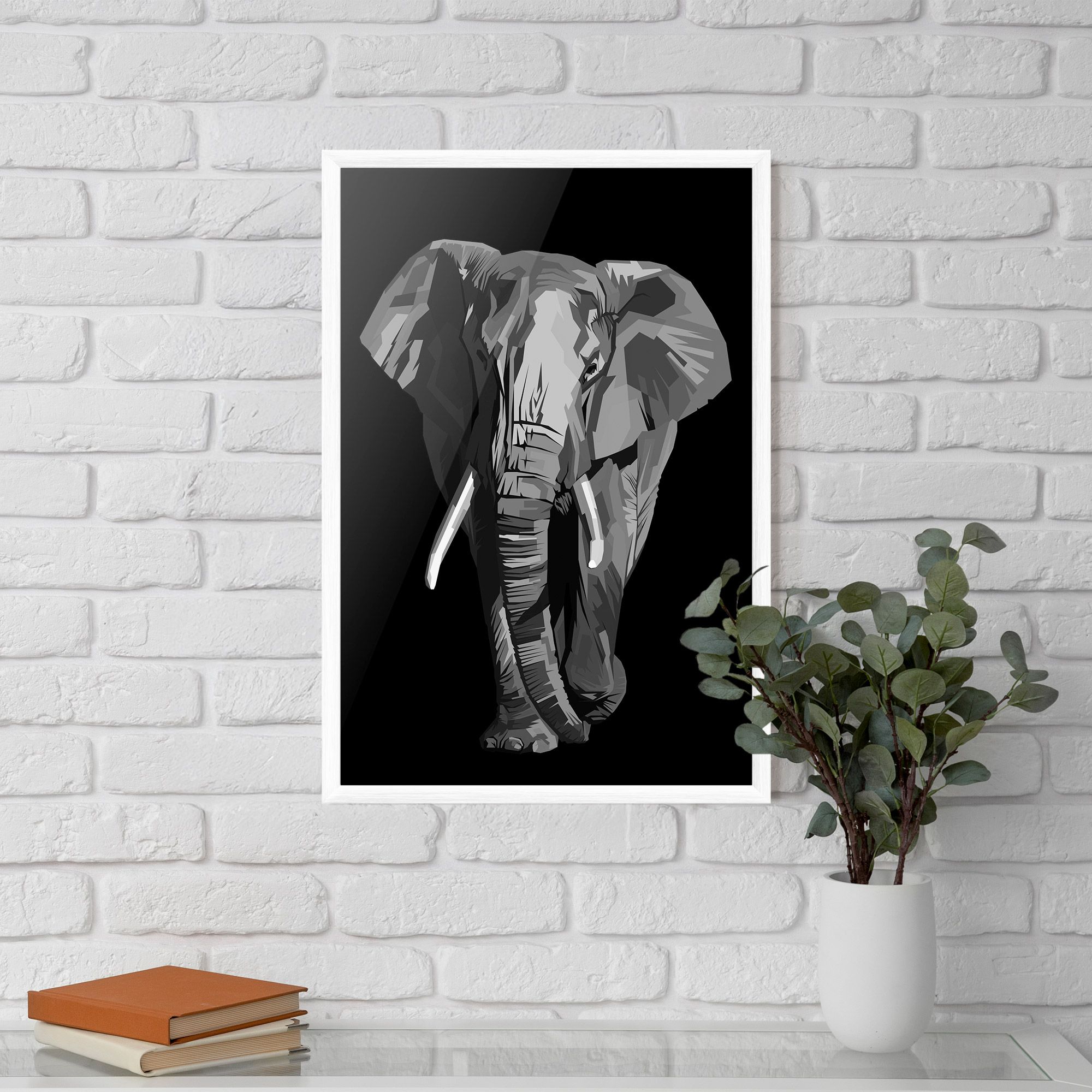 Beautiful Grey Elephant mockup 5