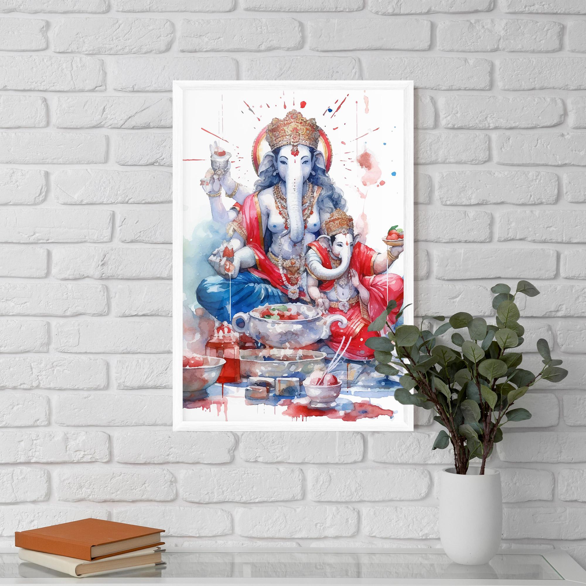 Gerahmte Poster Durga Puja Festival mockup 5