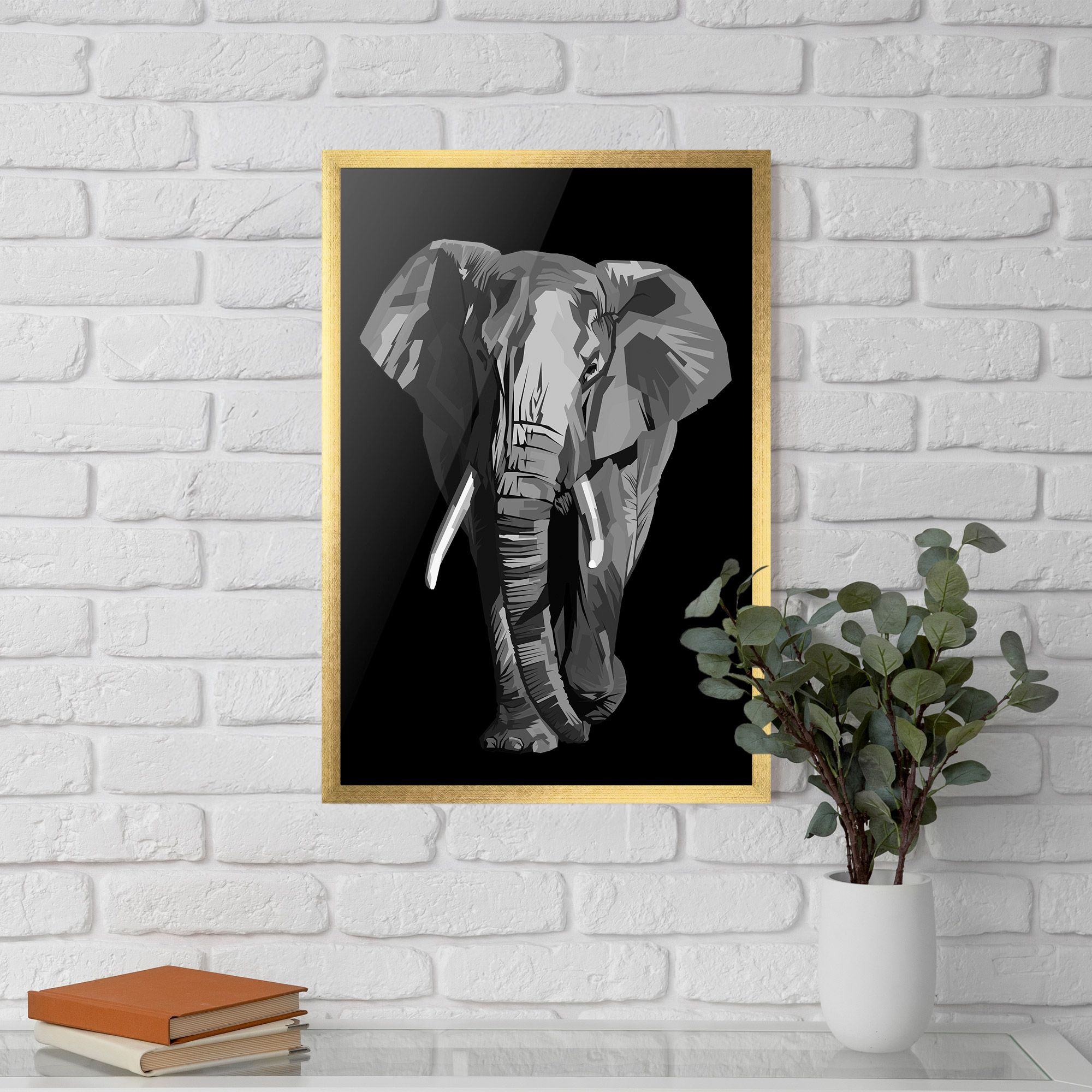 Beautiful Grey Elephant mockup 5
