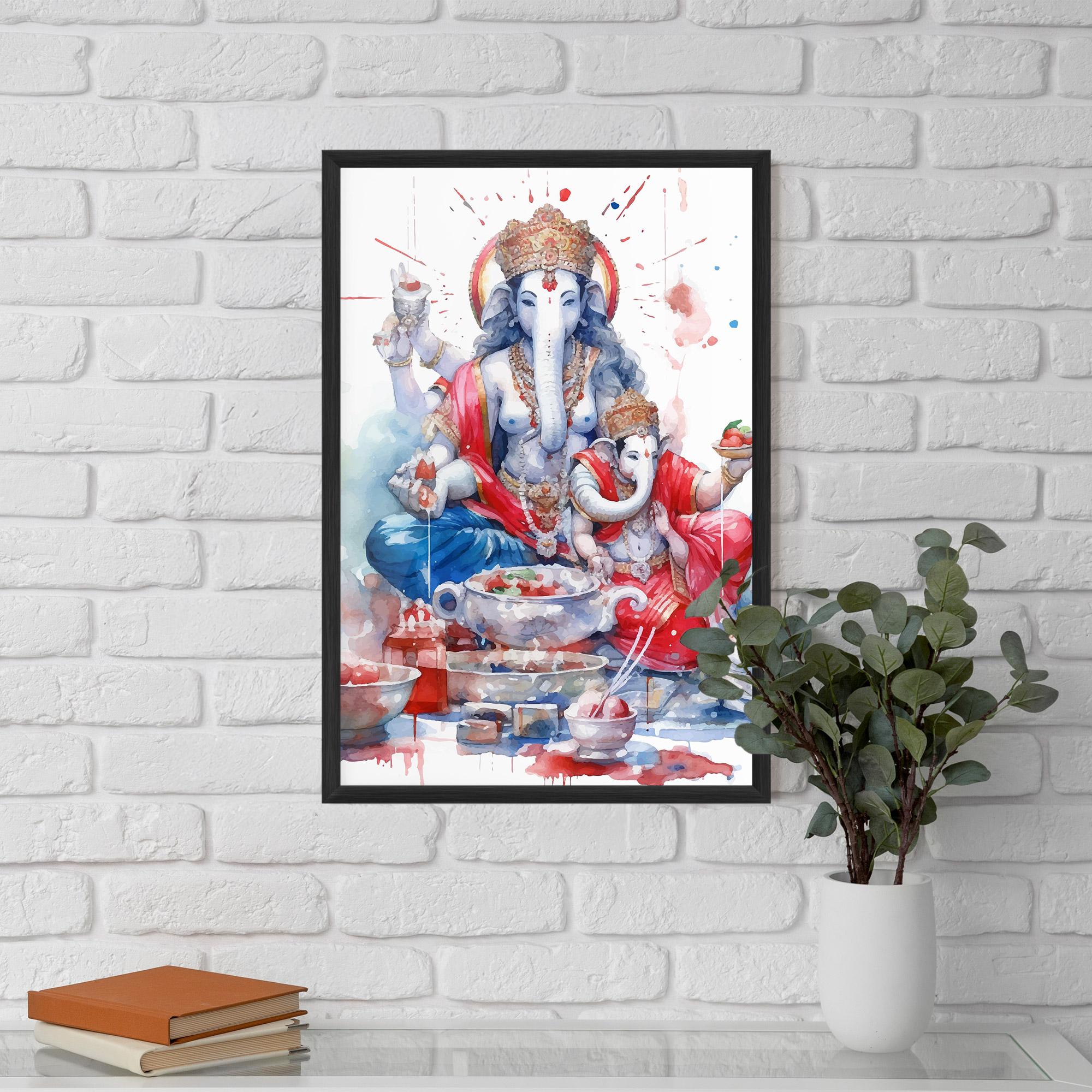 Gerahmte Poster Durga Puja Festival mockup 5
