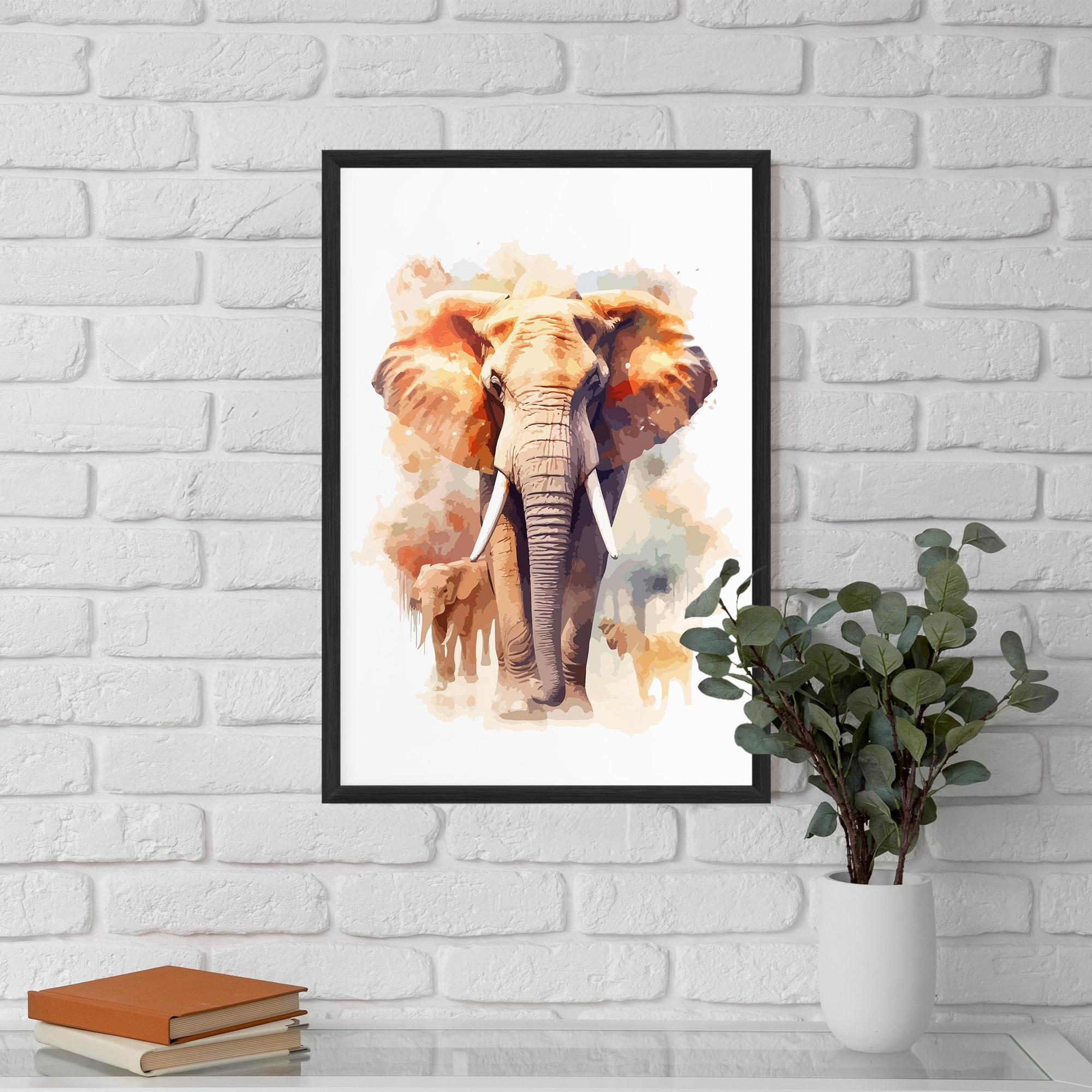 Gerahmte Poster Safari Animal mockup 5