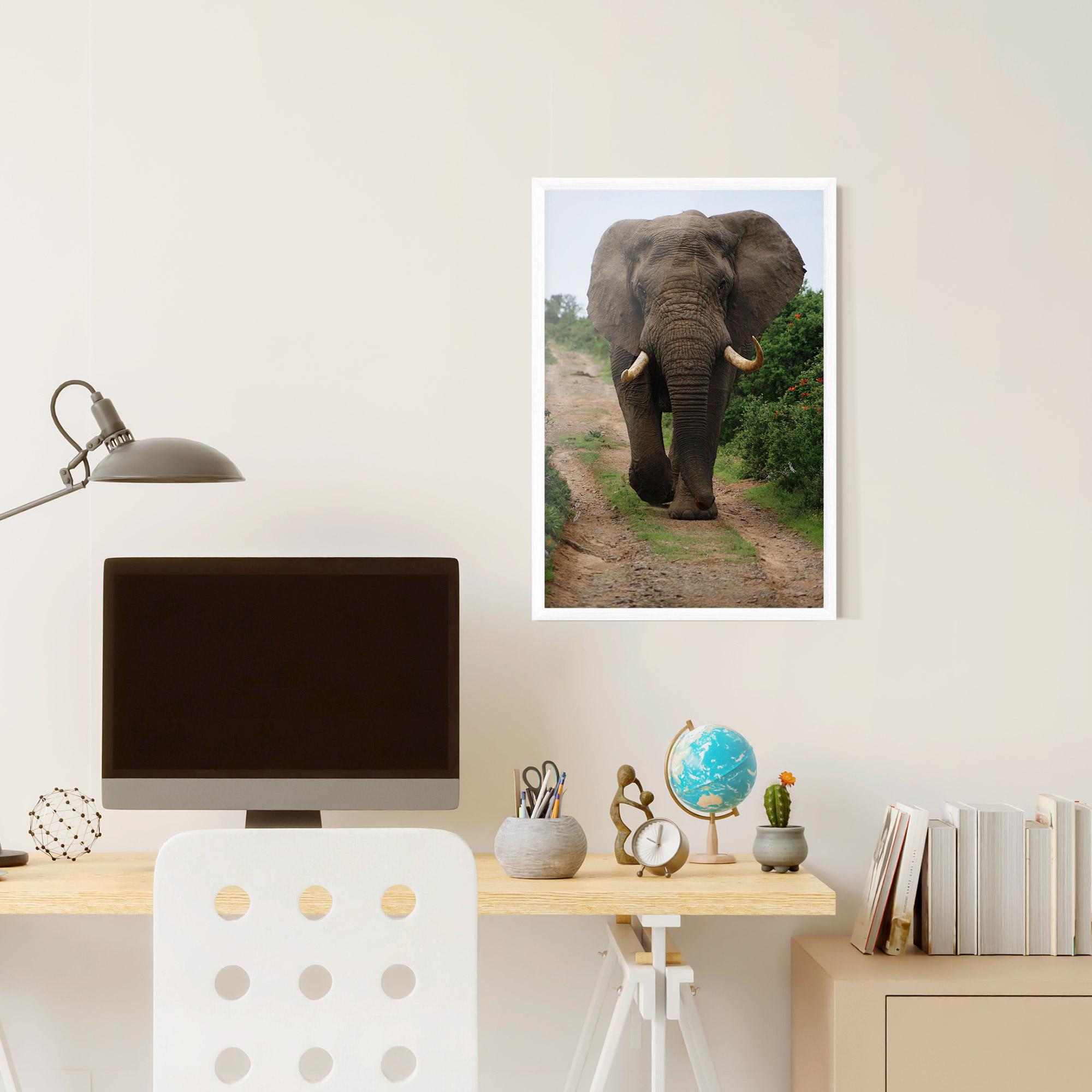 Gerahmte Poster Elephant Safari mockup 6