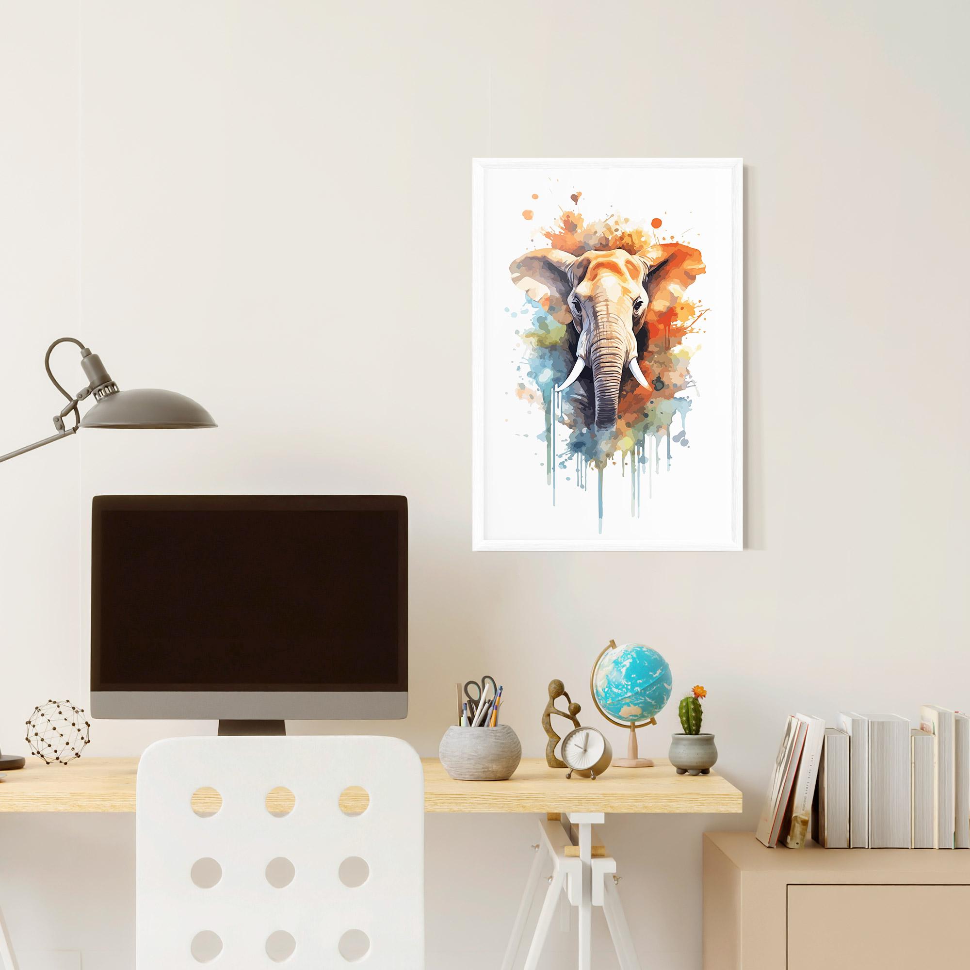 Gerahmte Poster Safari Animal Art mockup 6