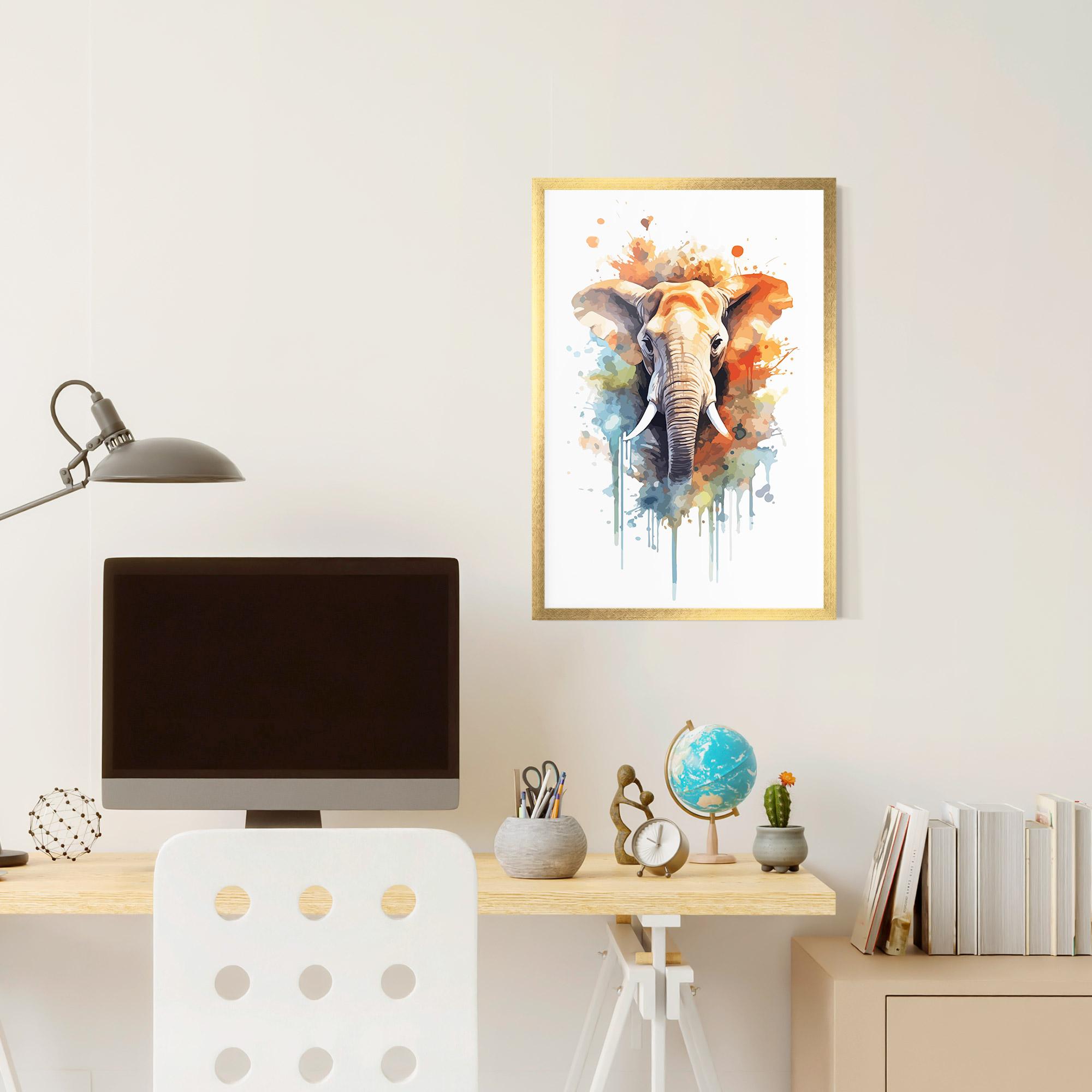 Gerahmte Poster Safari Animal Art mockup 6