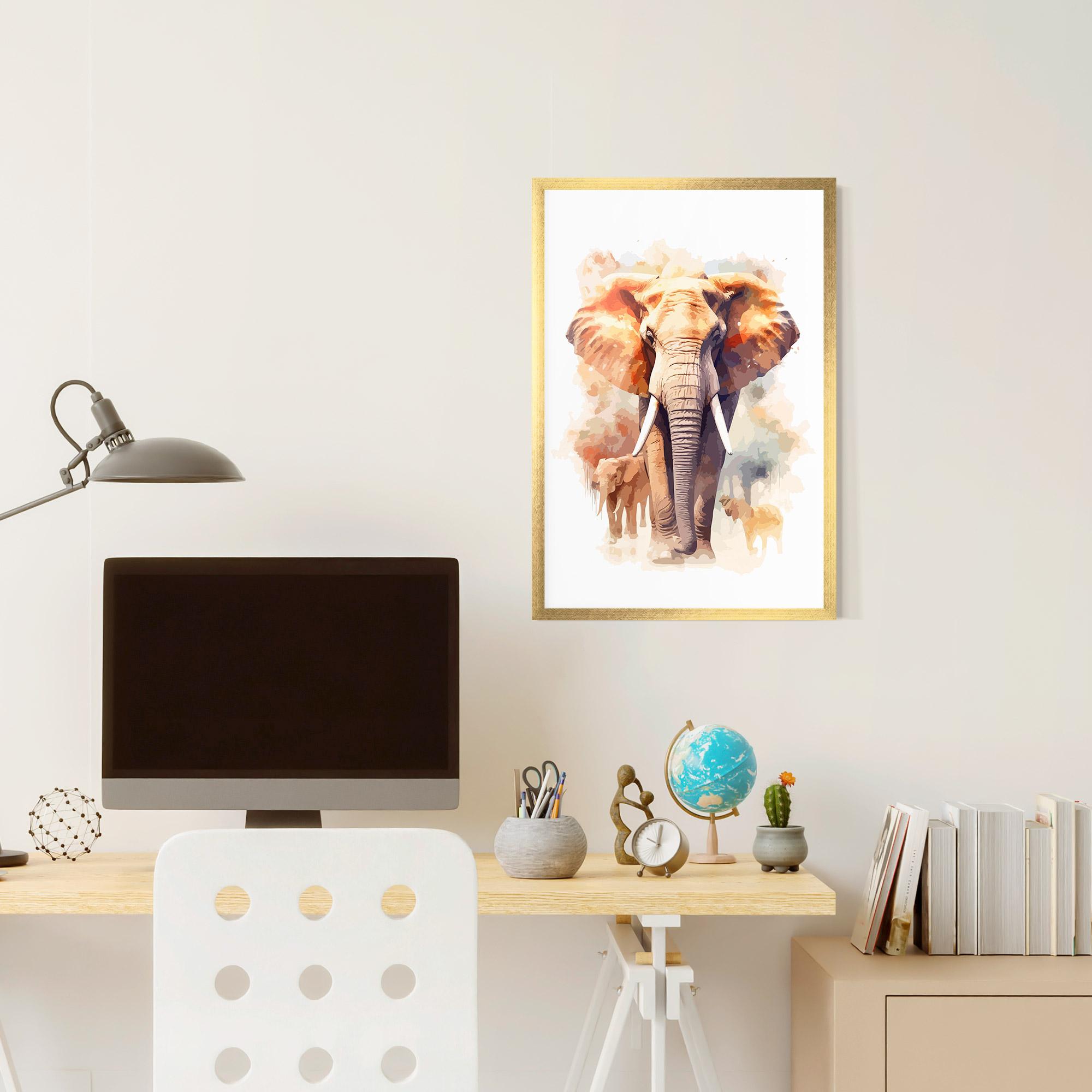 Gerahmte Poster Safari Animal mockup 6