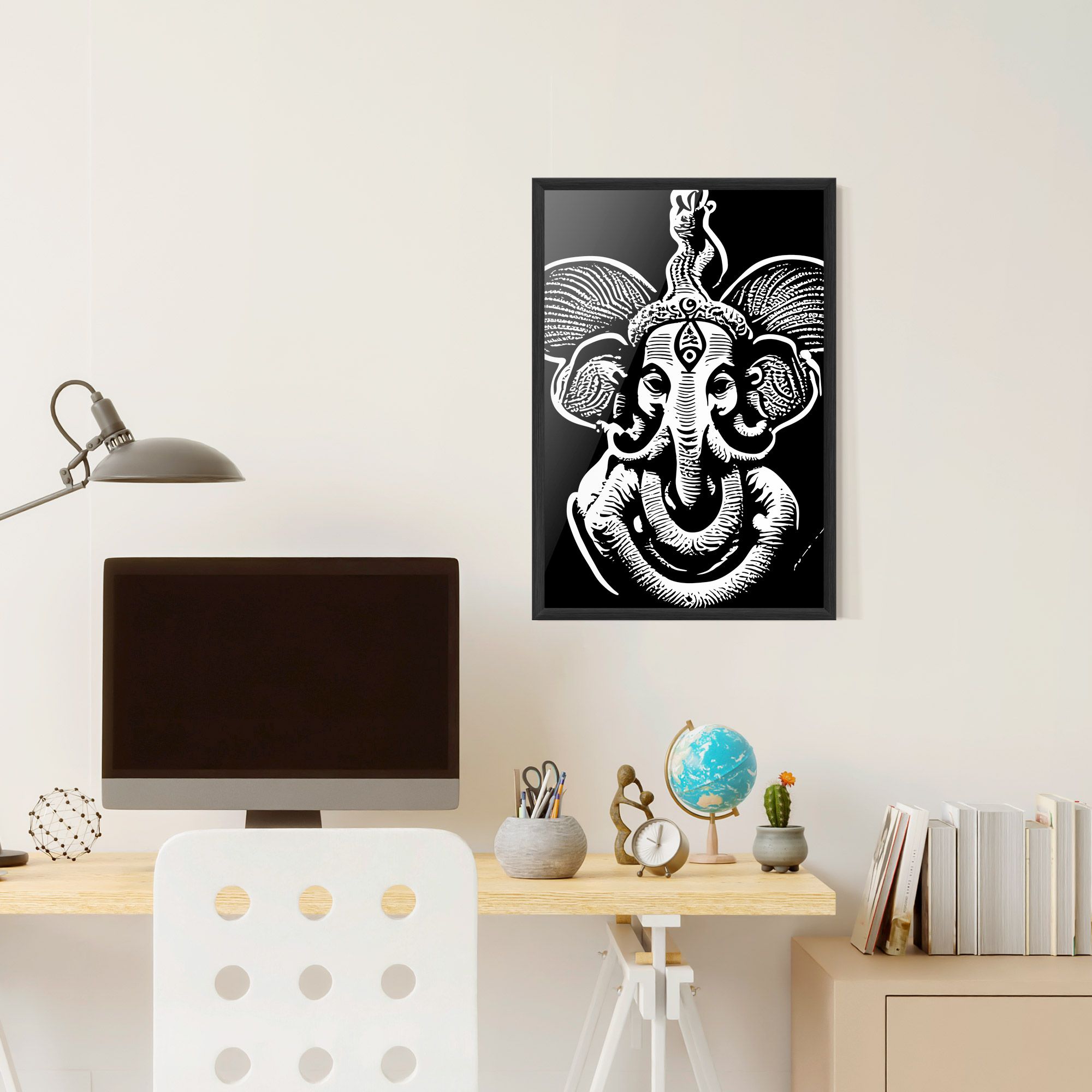 White Head Elephant mockup 6