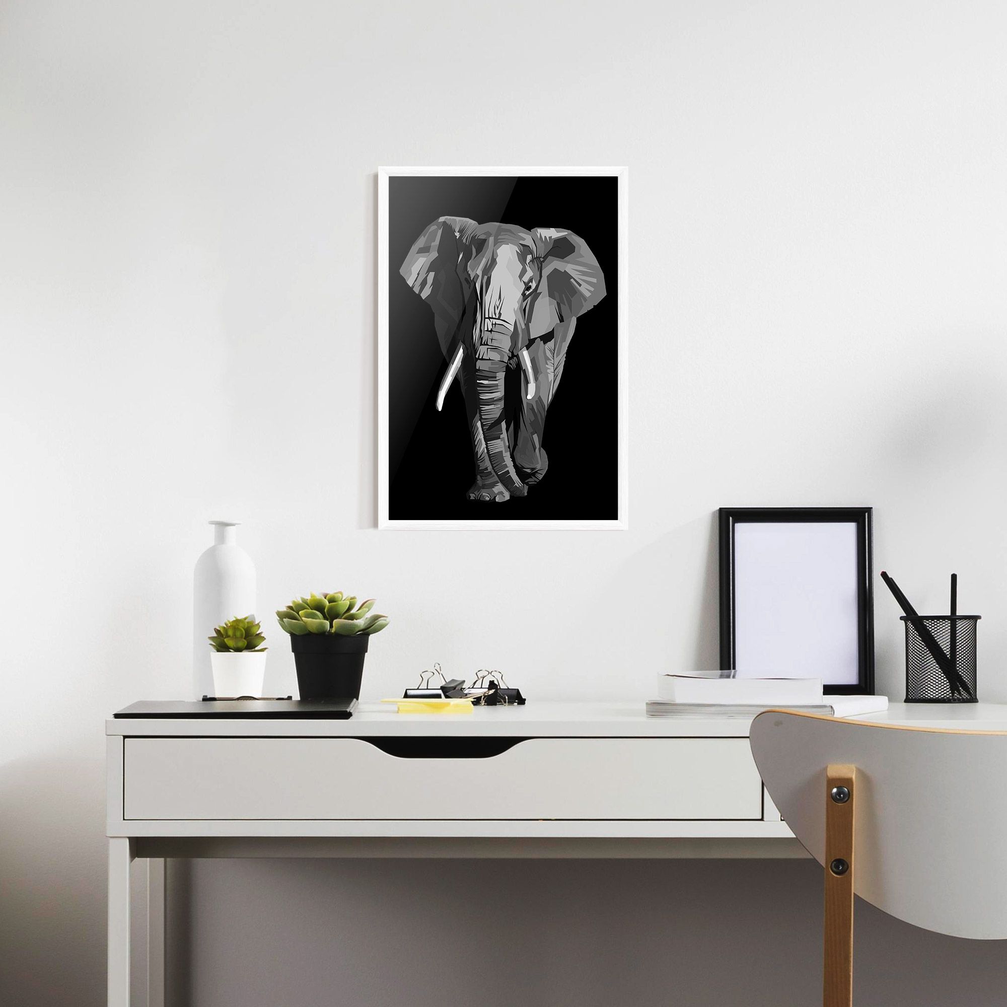 Beautiful Grey Elephant mockup 7