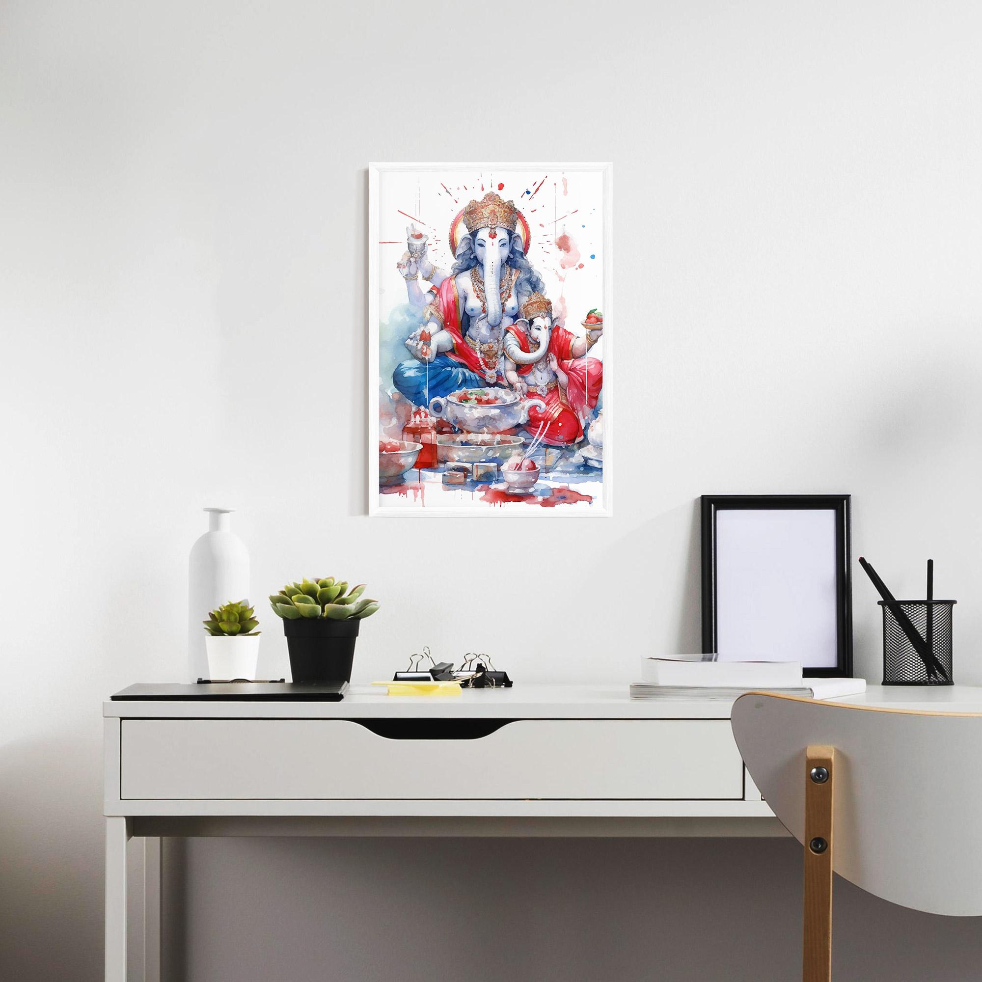 Gerahmte Poster Durga Puja Festival mockup 7