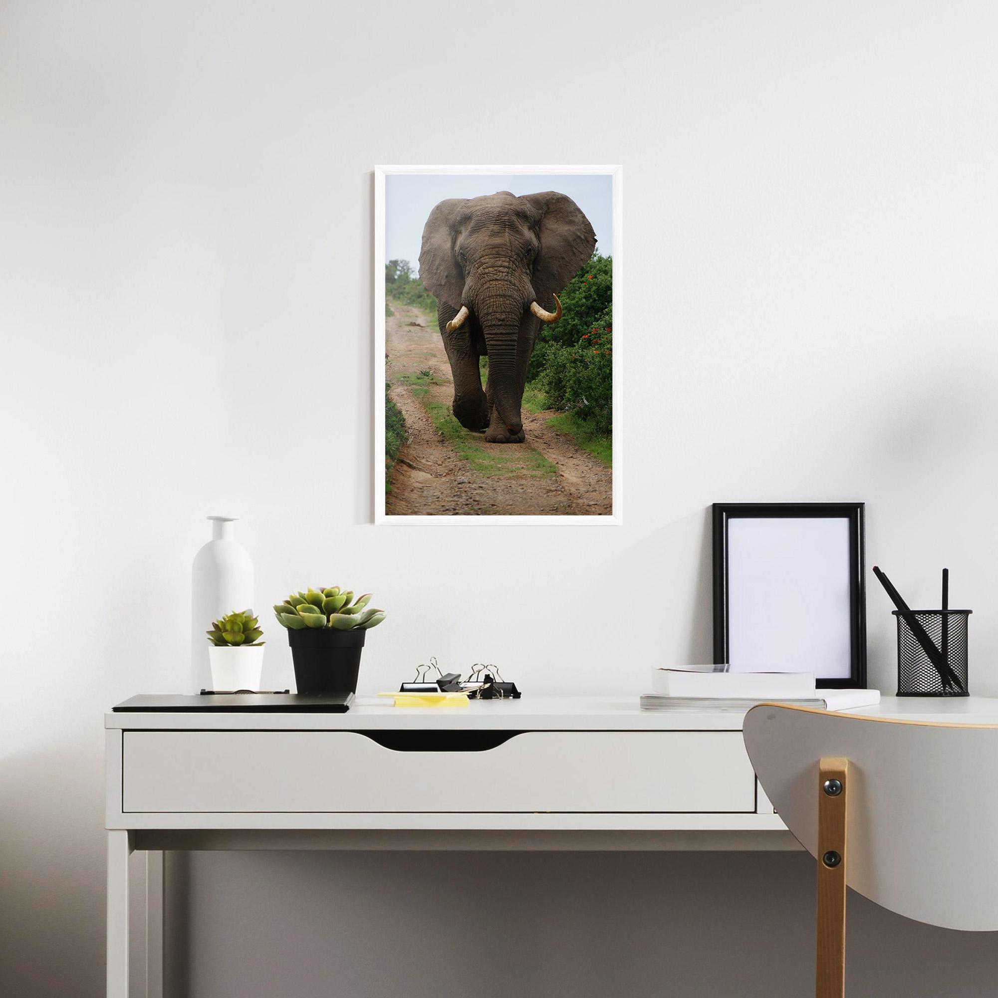 Gerahmte Poster Elephant Safari mockup 7