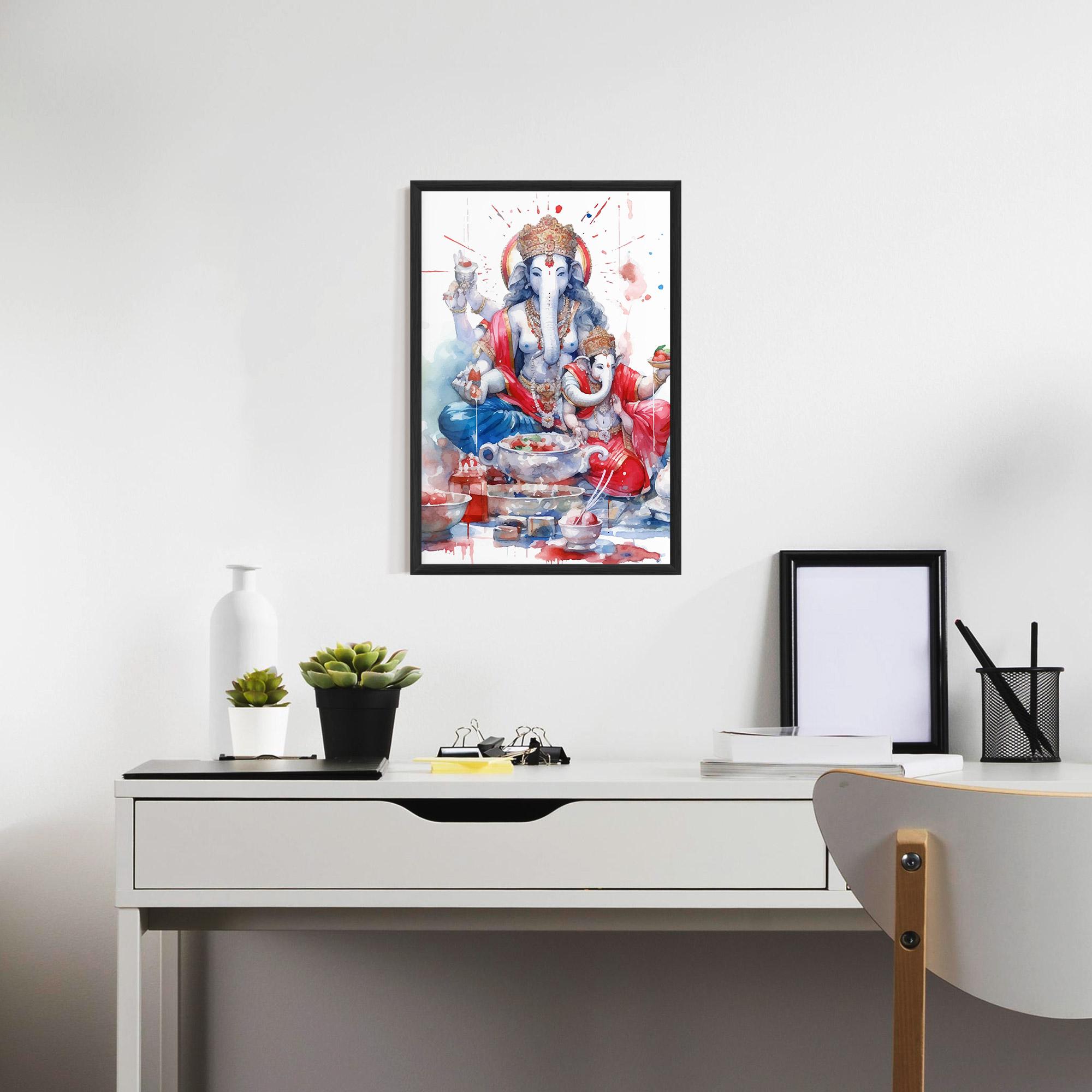 Gerahmte Poster Durga Puja Festival mockup 7