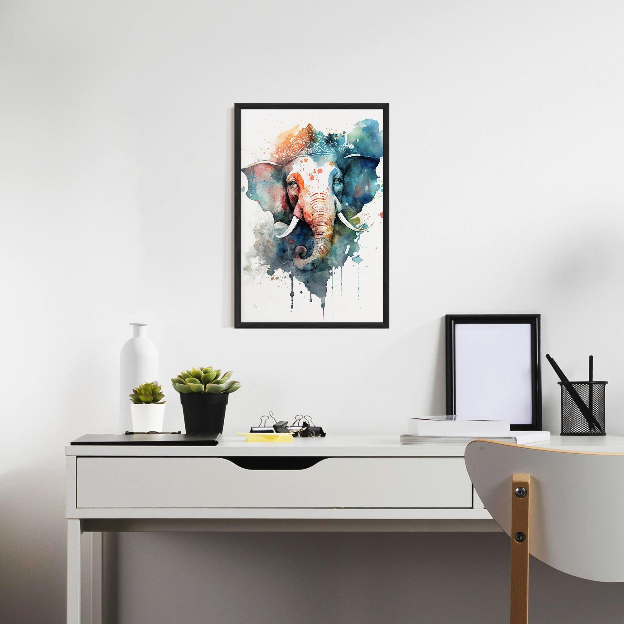 Gerahmte Poster Ganesha Chaturthi mockup 7