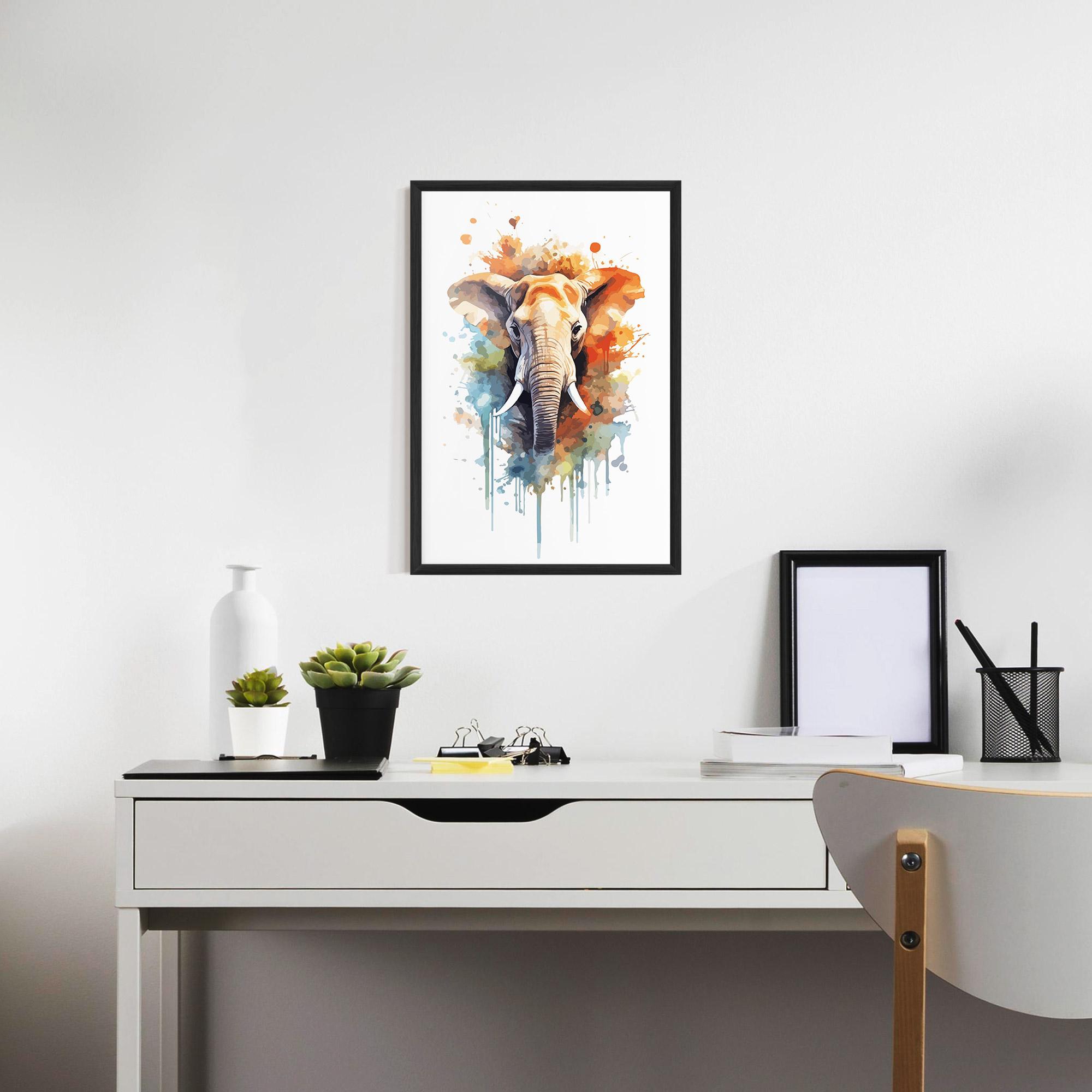 Gerahmte Poster Safari Animal Art mockup 7