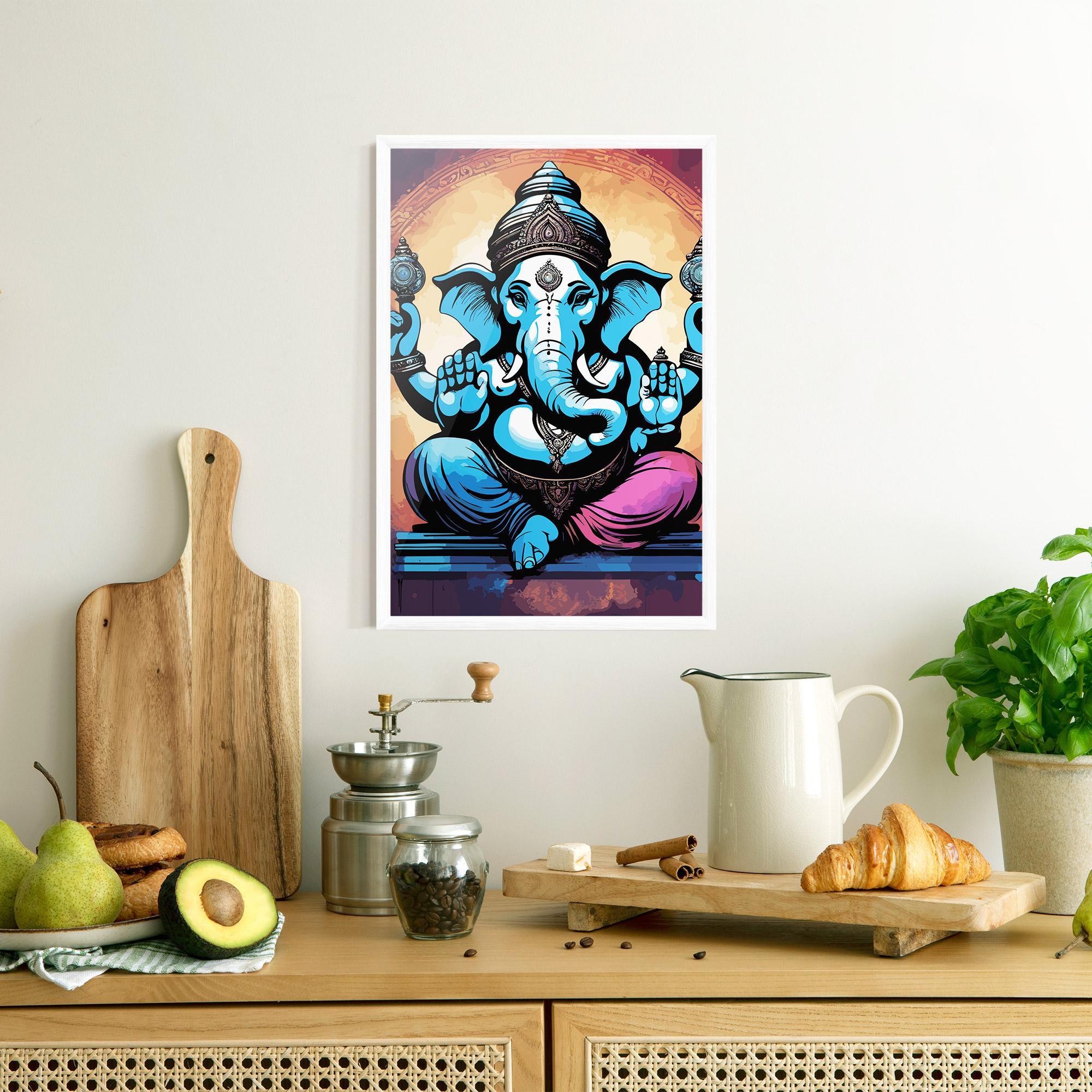 Gerahmte Poster Colorful Chaturthi mockup 8