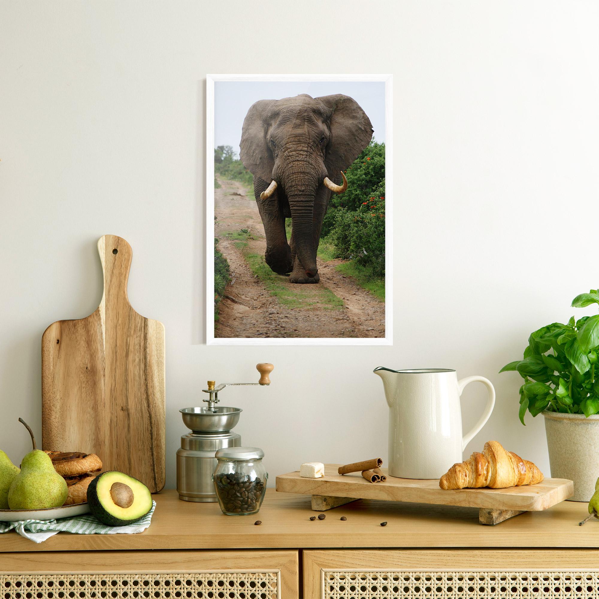 Gerahmte Poster Elephant Safari mockup 8