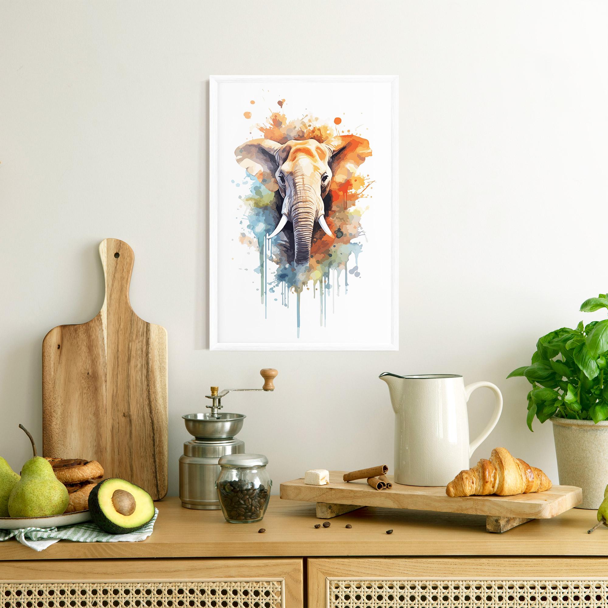 Gerahmte Poster Safari Animal Art mockup 8