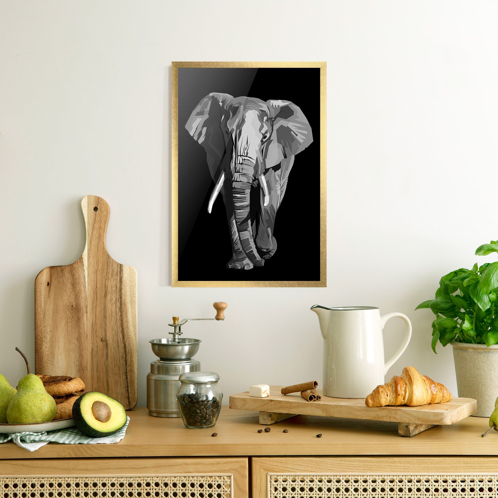 Beautiful Grey Elephant mockup 8