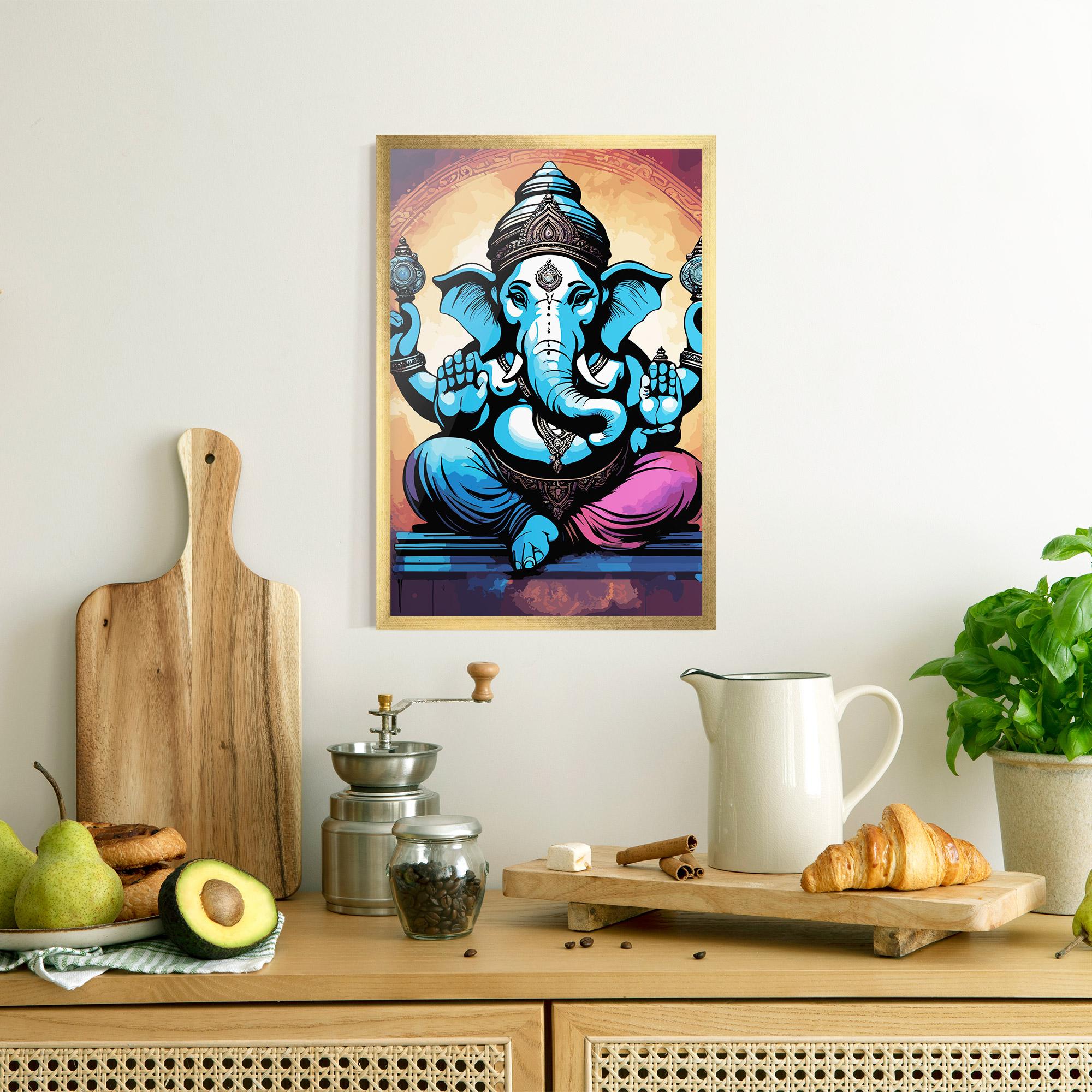 Gerahmte Poster Colorful Chaturthi mockup 8