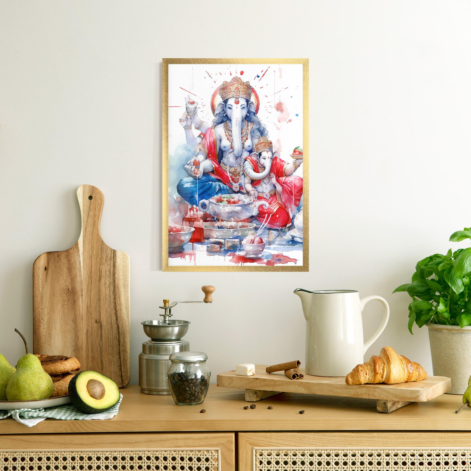 Gerahmte Poster Durga Puja Festival mockup 8