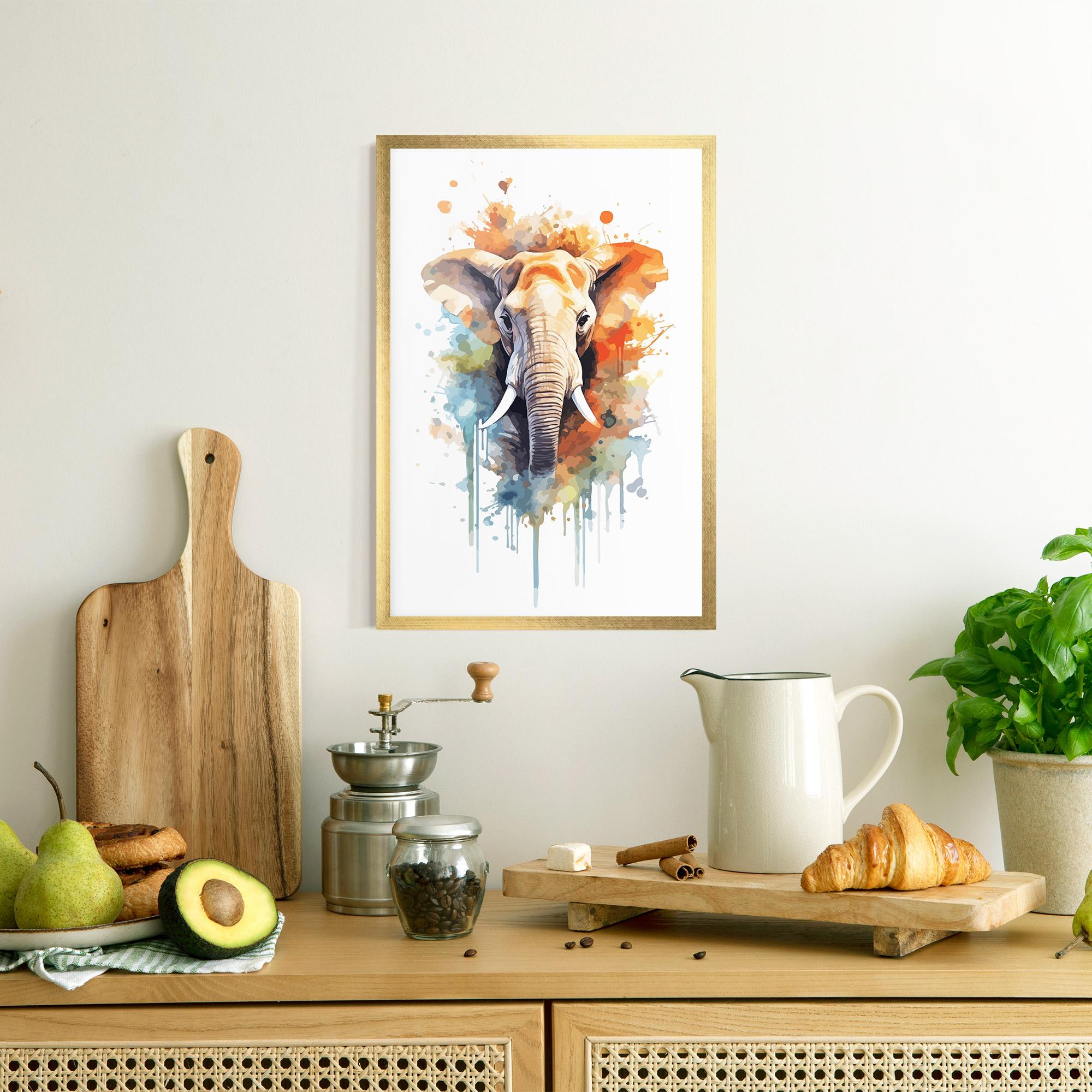 Gerahmte Poster Safari Animal Art mockup 8