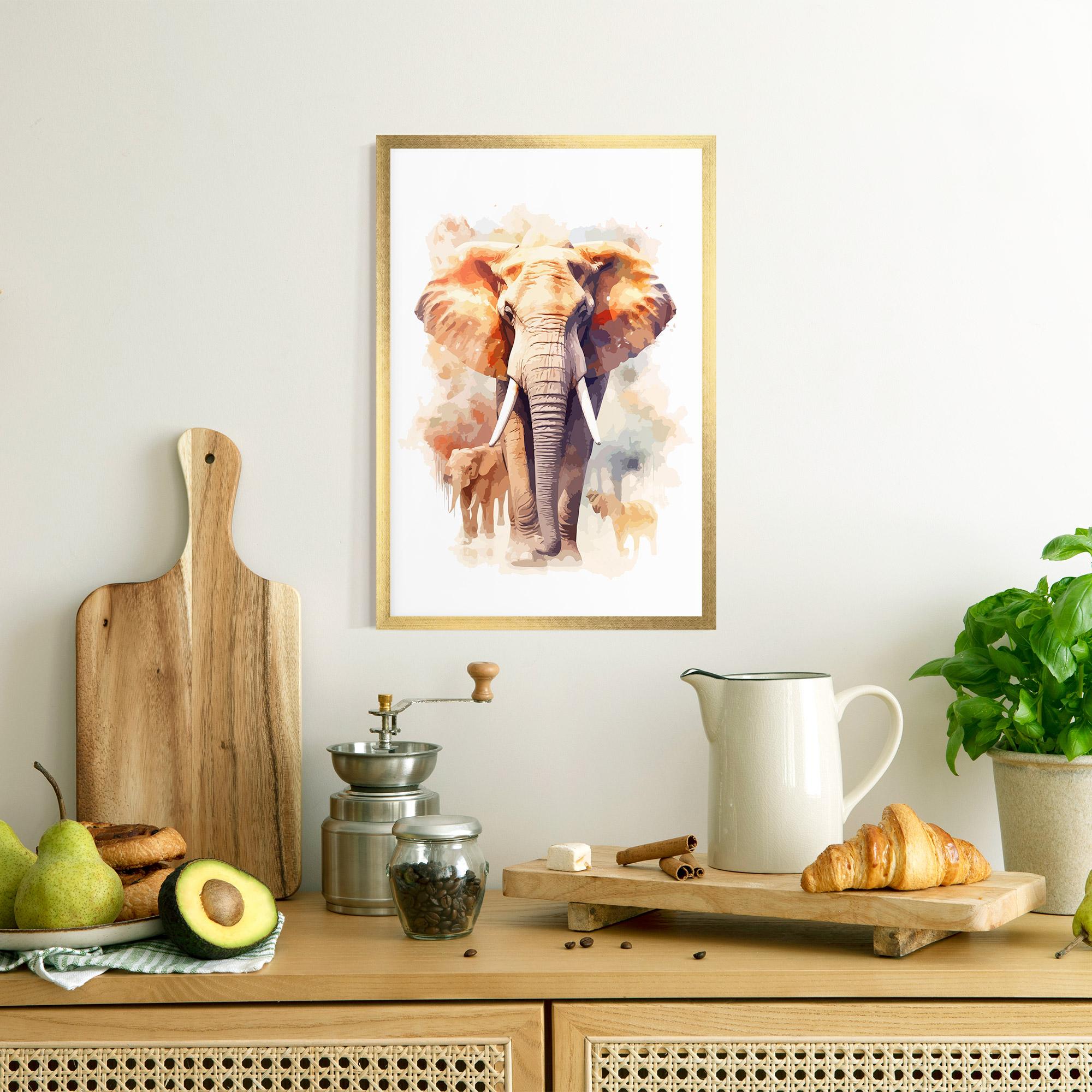 Gerahmte Poster Safari Animal mockup 8
