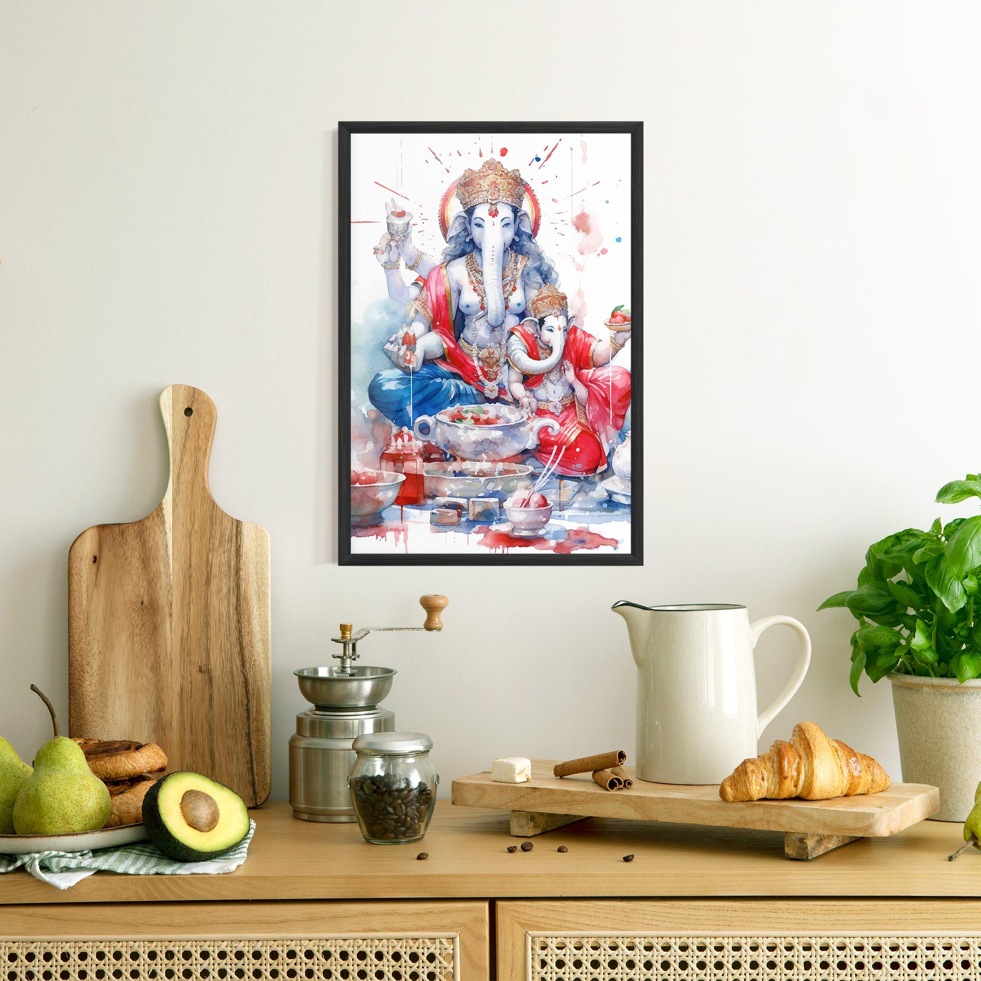 Gerahmte Poster Durga Puja Festival mockup 8