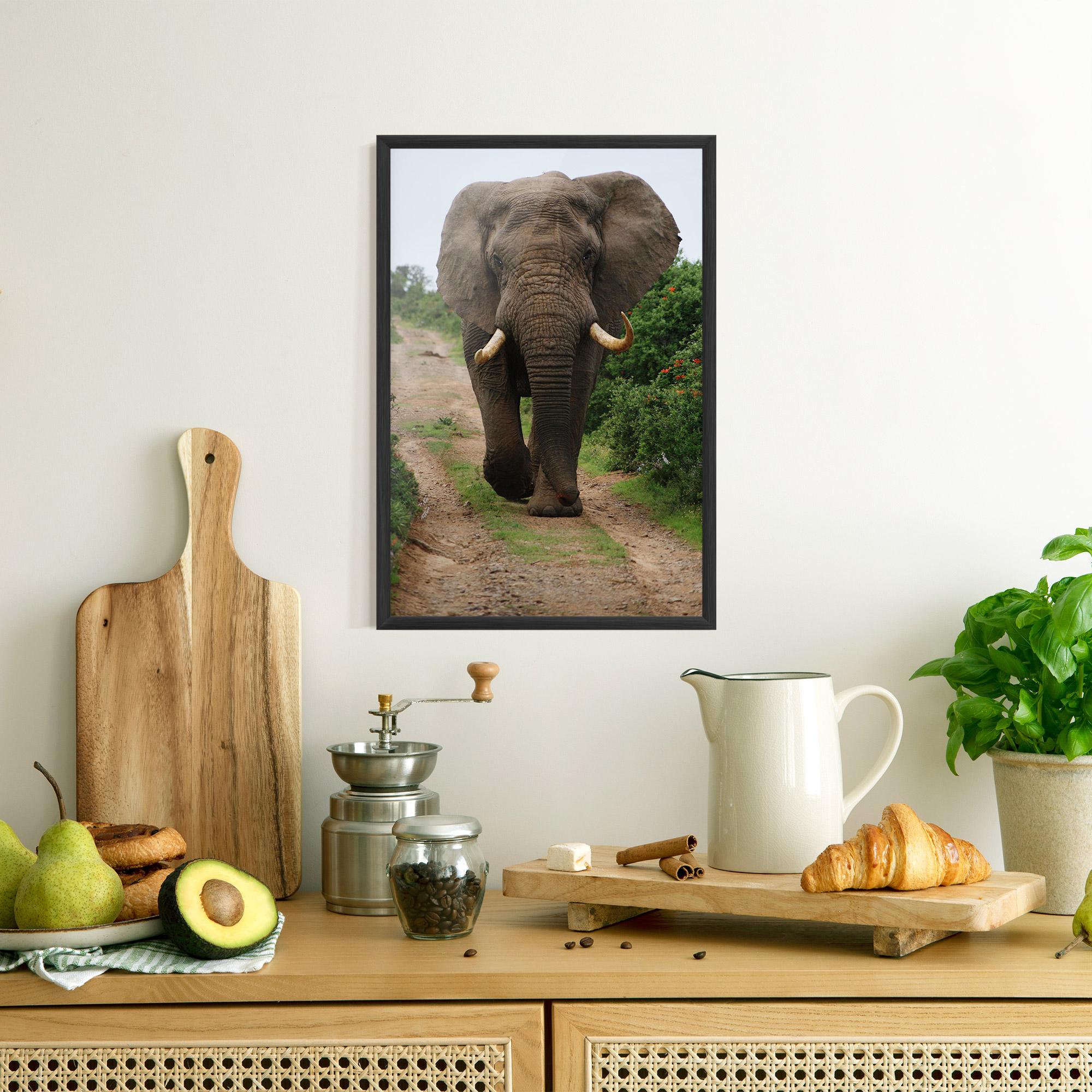 Gerahmte Poster Elephant Safari mockup 8