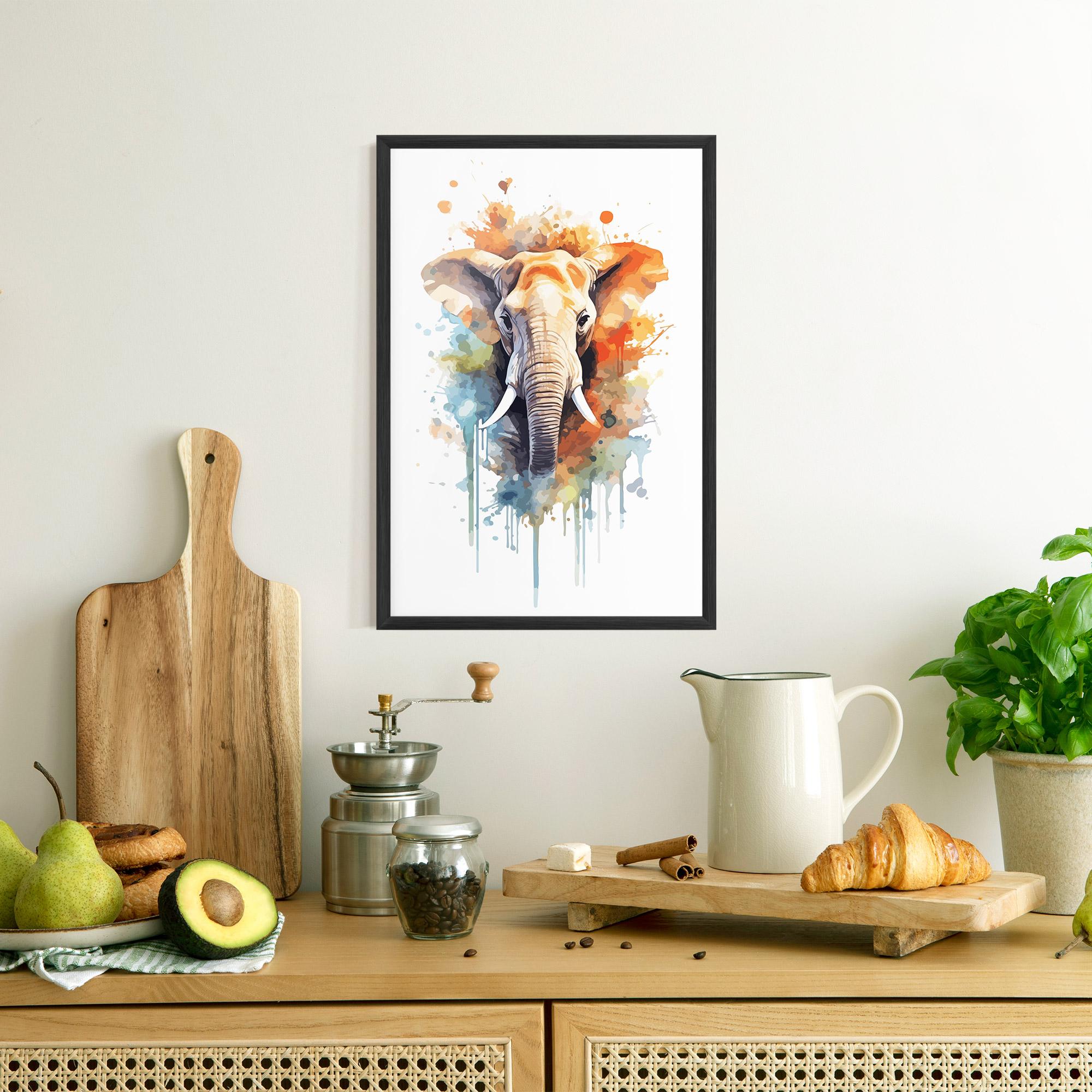 Gerahmte Poster Safari Animal Art mockup 8