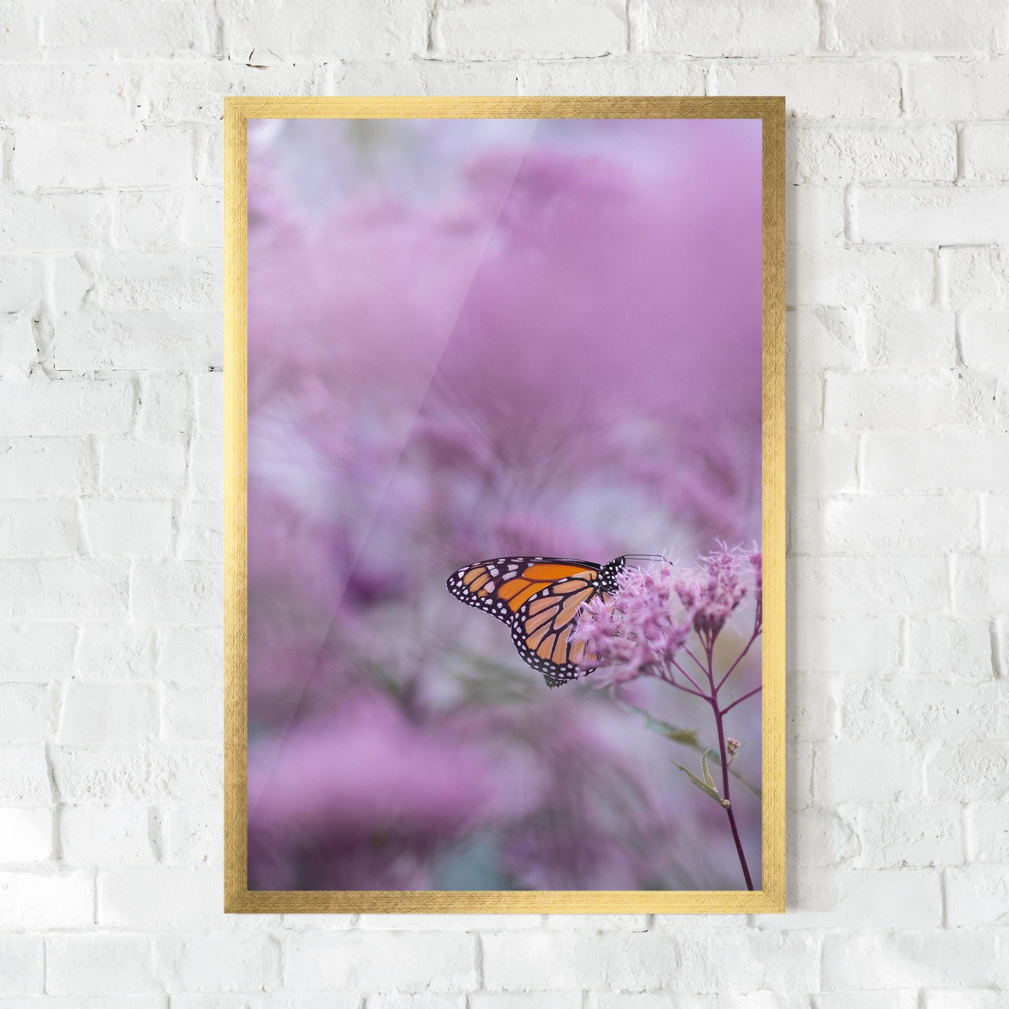 Purple Flower Butterfly mockup 0