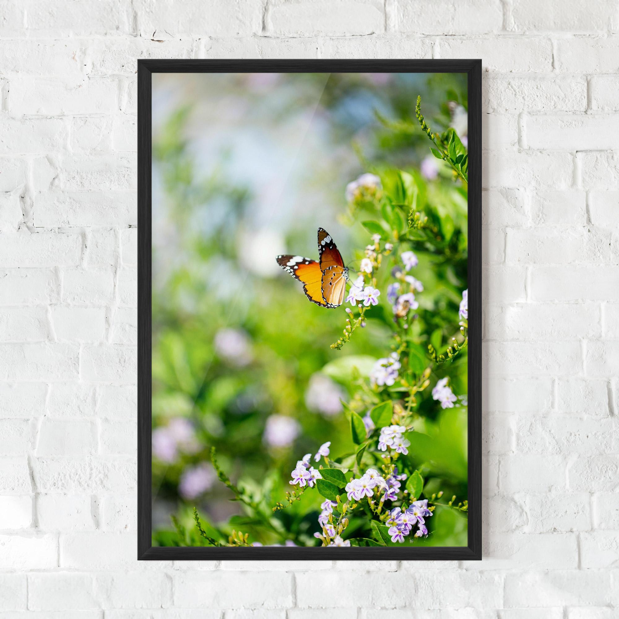 Gerahmte Poster Little Orange Elephant mockup 0