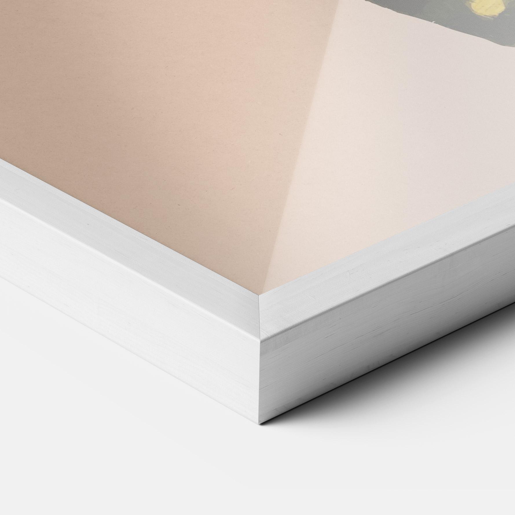 Gerahmte Poster Butterfly On Pink mockup 3