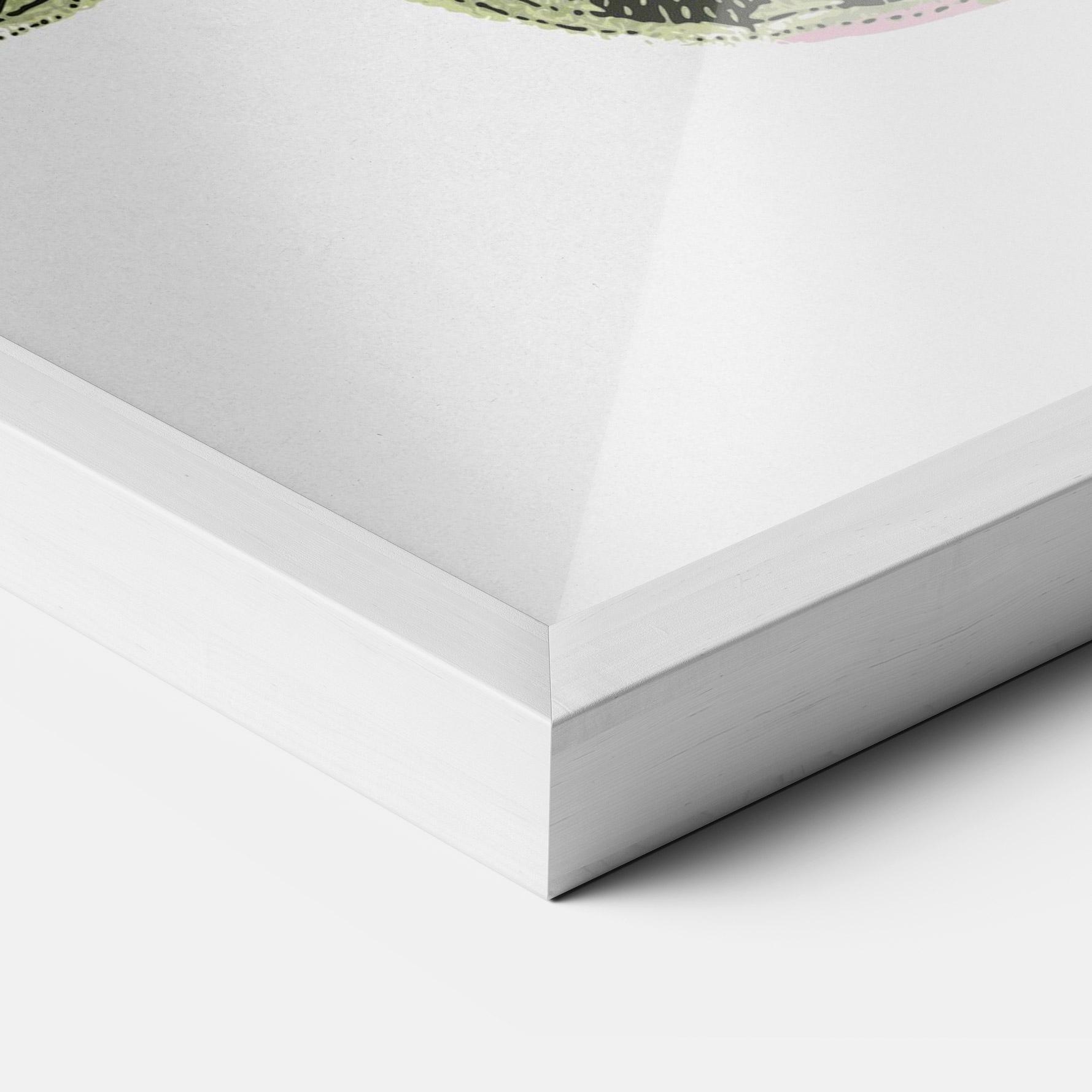 Gerahmte Poster Grey Yellow Butterfly mockup 3