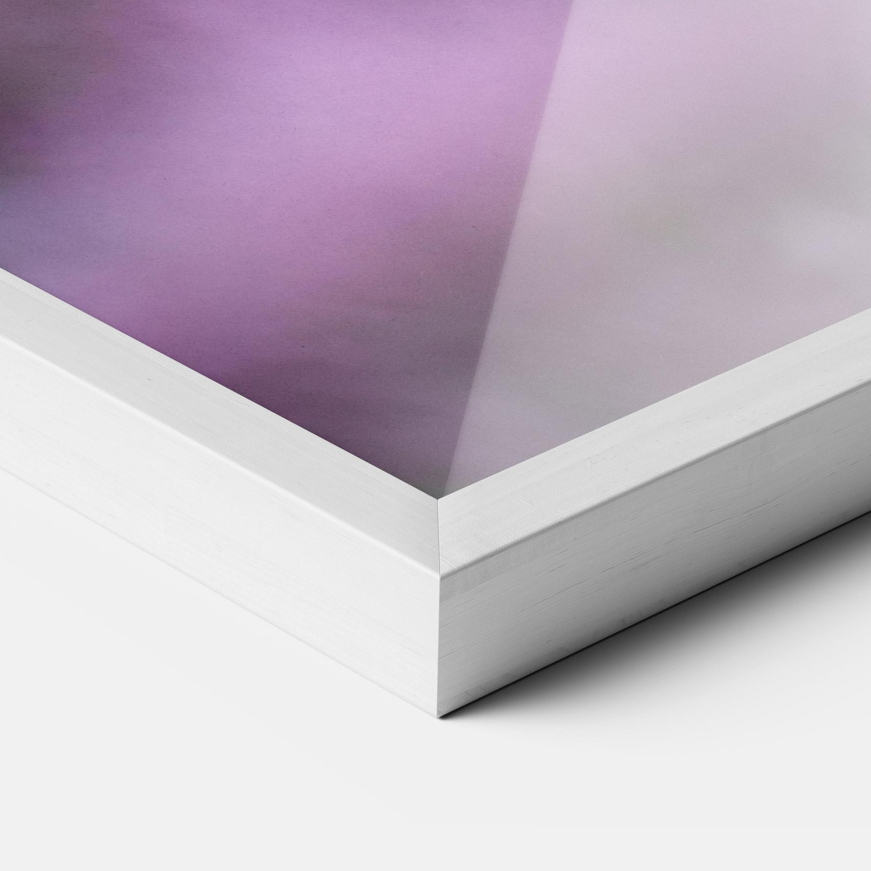 Gerahmte Poster Purple Flower Butterfly mockup 3