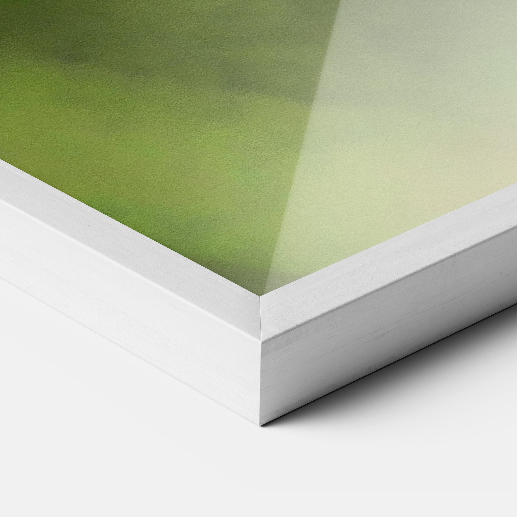 Gerahmte Poster Yellow White Butterfly mockup 3