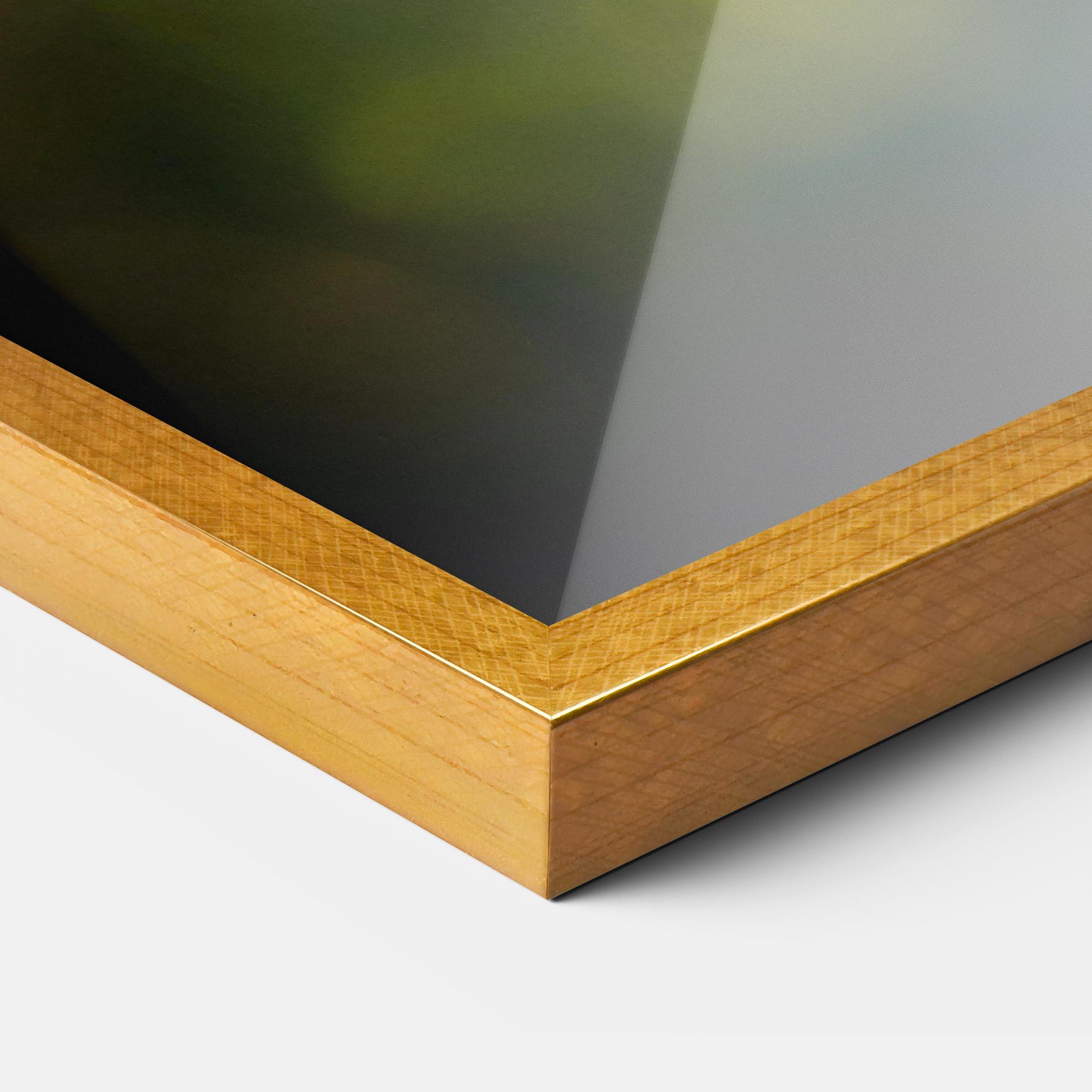 Gerahmte Poster Blue Cream Butterfly mockup 3