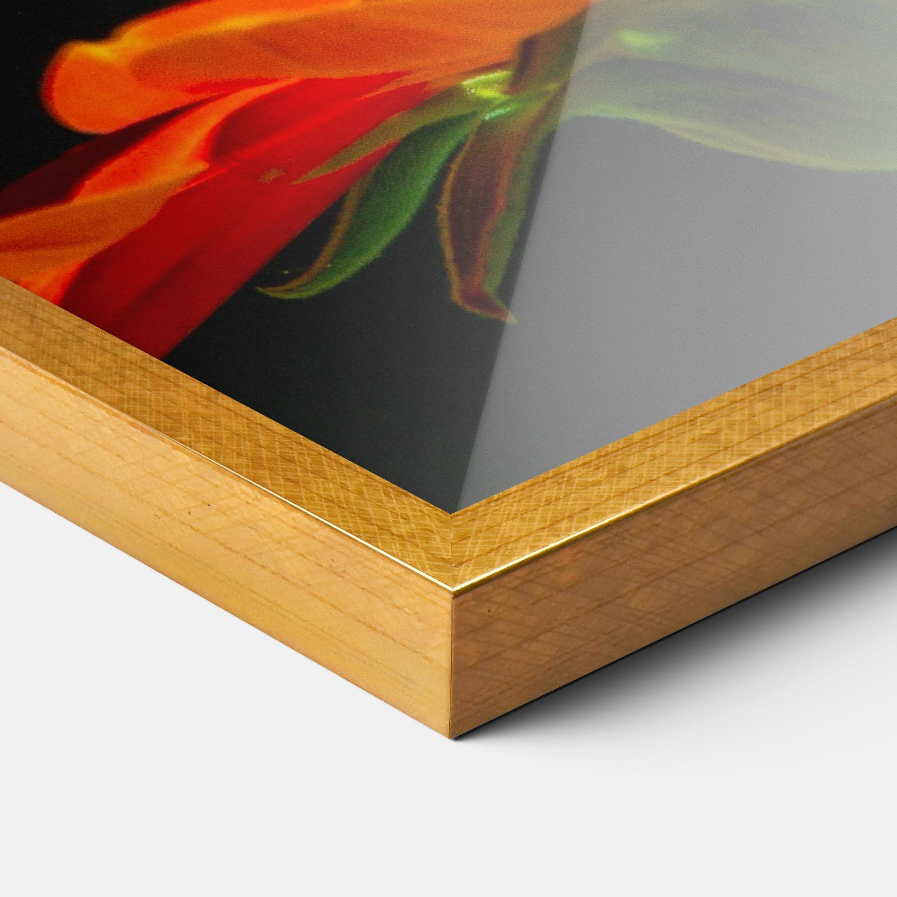 Gerahmte Poster Dark Orange Butterfy mockup 3